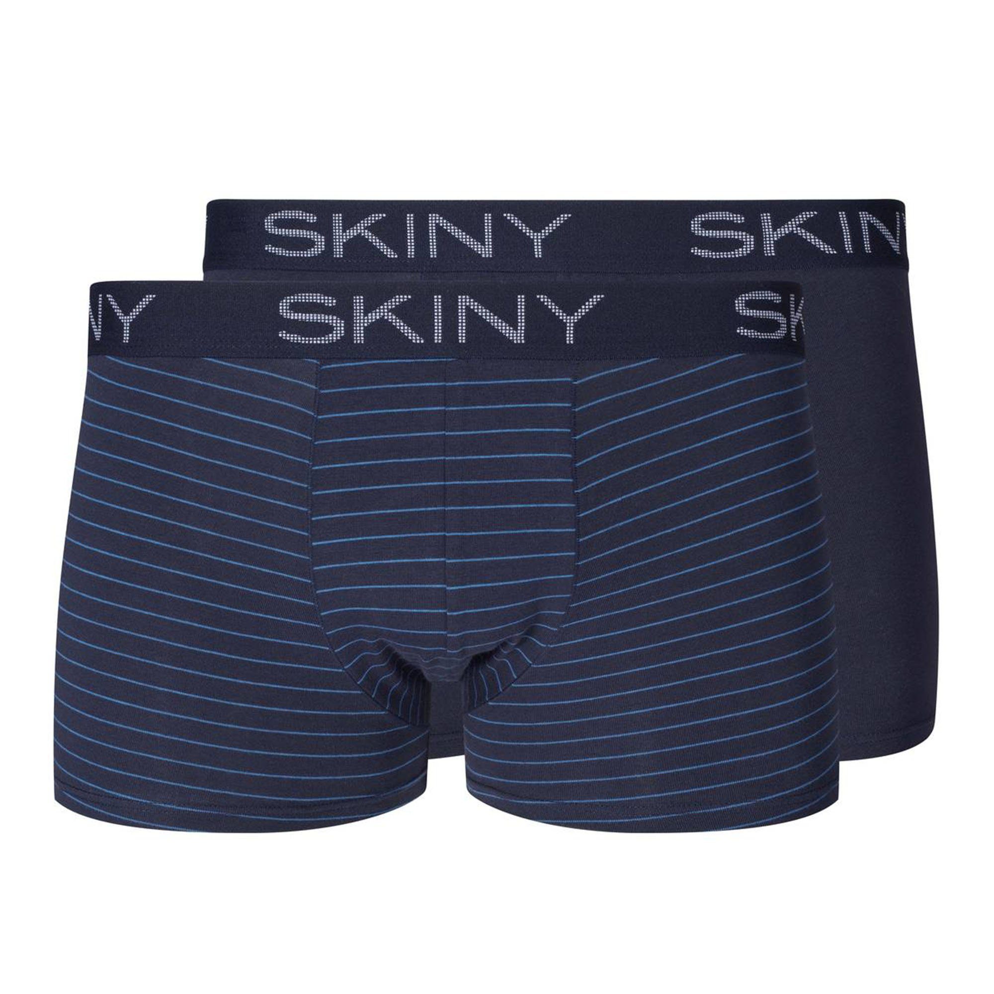 Skiny Boxer Herren Boxer Short, 2er Pack - Trunks, Pants Blau