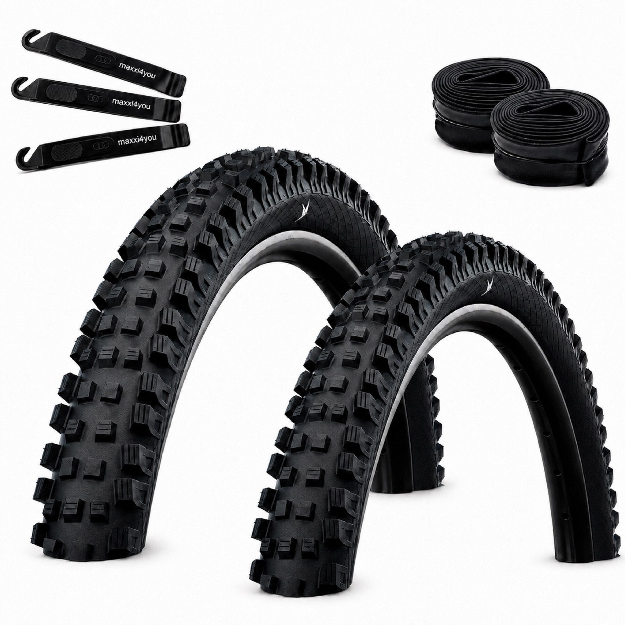 Fahrradreifen 2 x Faltreifen Schwalbe Magic Mary Schwarz 62-584 + 2 x SV21F inkl. RH