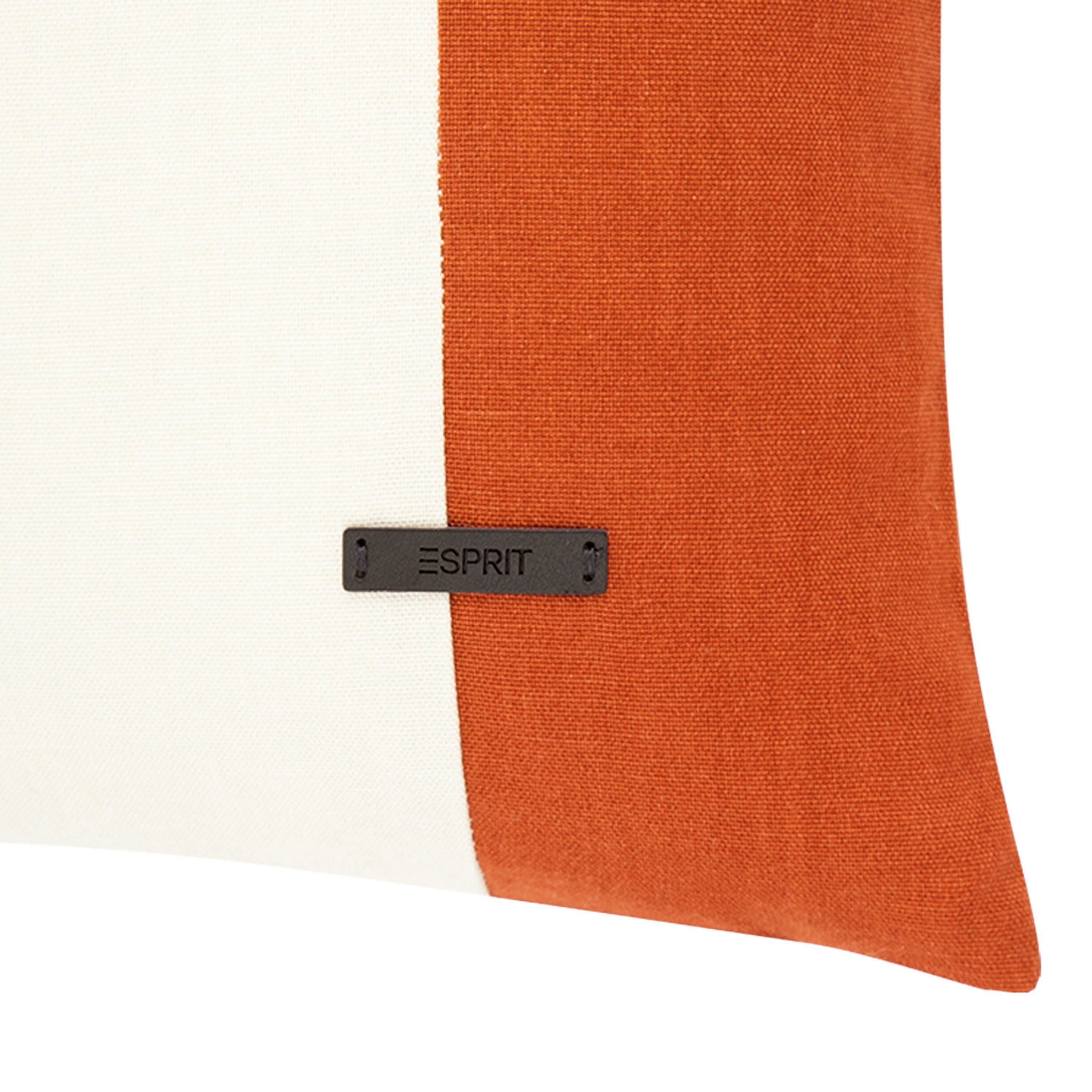Dekokissen Streifen, Füllung, Neo Stück Esprit 1 mit bronzefarben/zimt/orange Stripe, ohne Kissenhülle