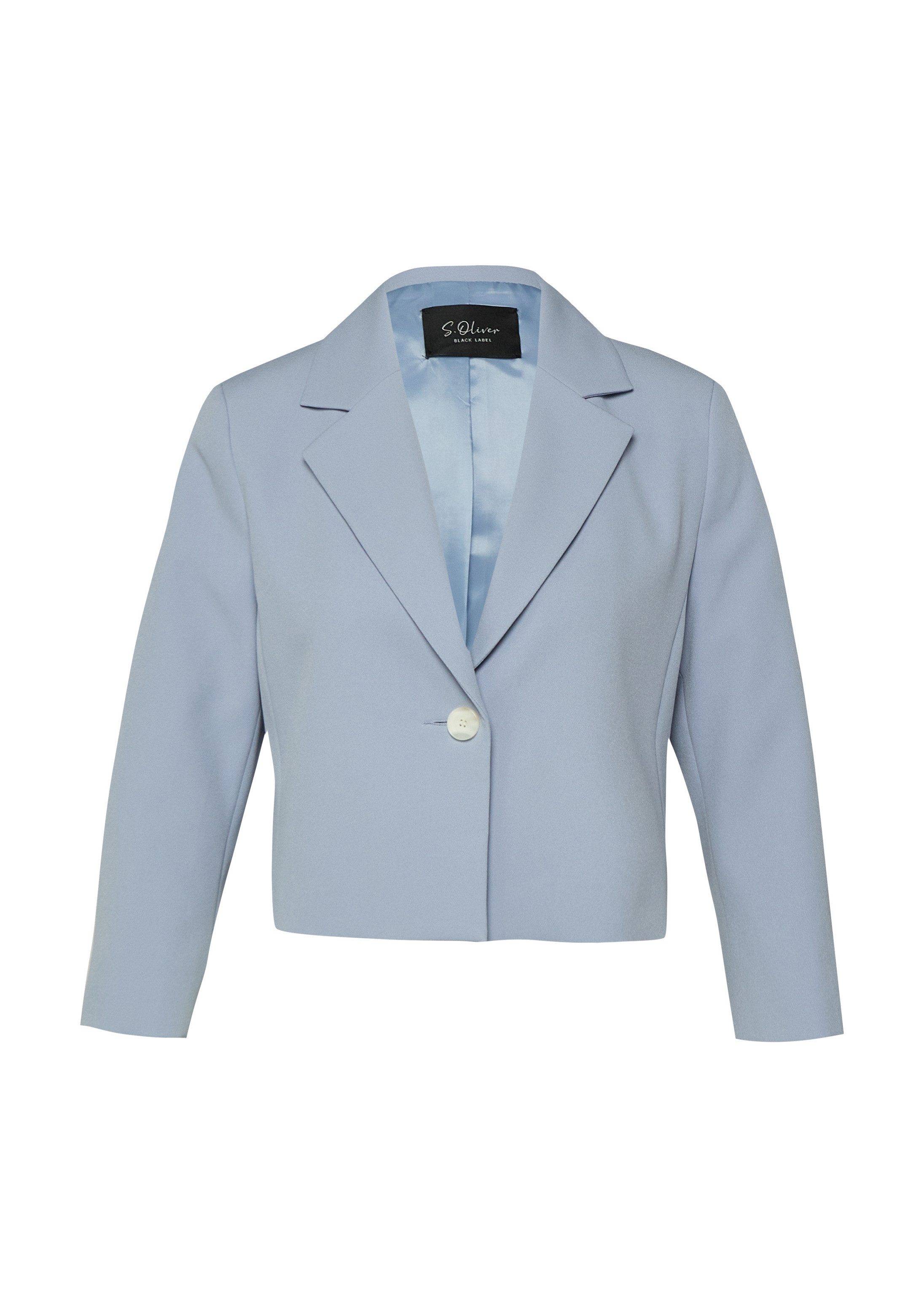 s.Oliver Jackenblazer Indoor-Blazer Eleganter Kurz-Blazer mit 3/4-Ärmeln