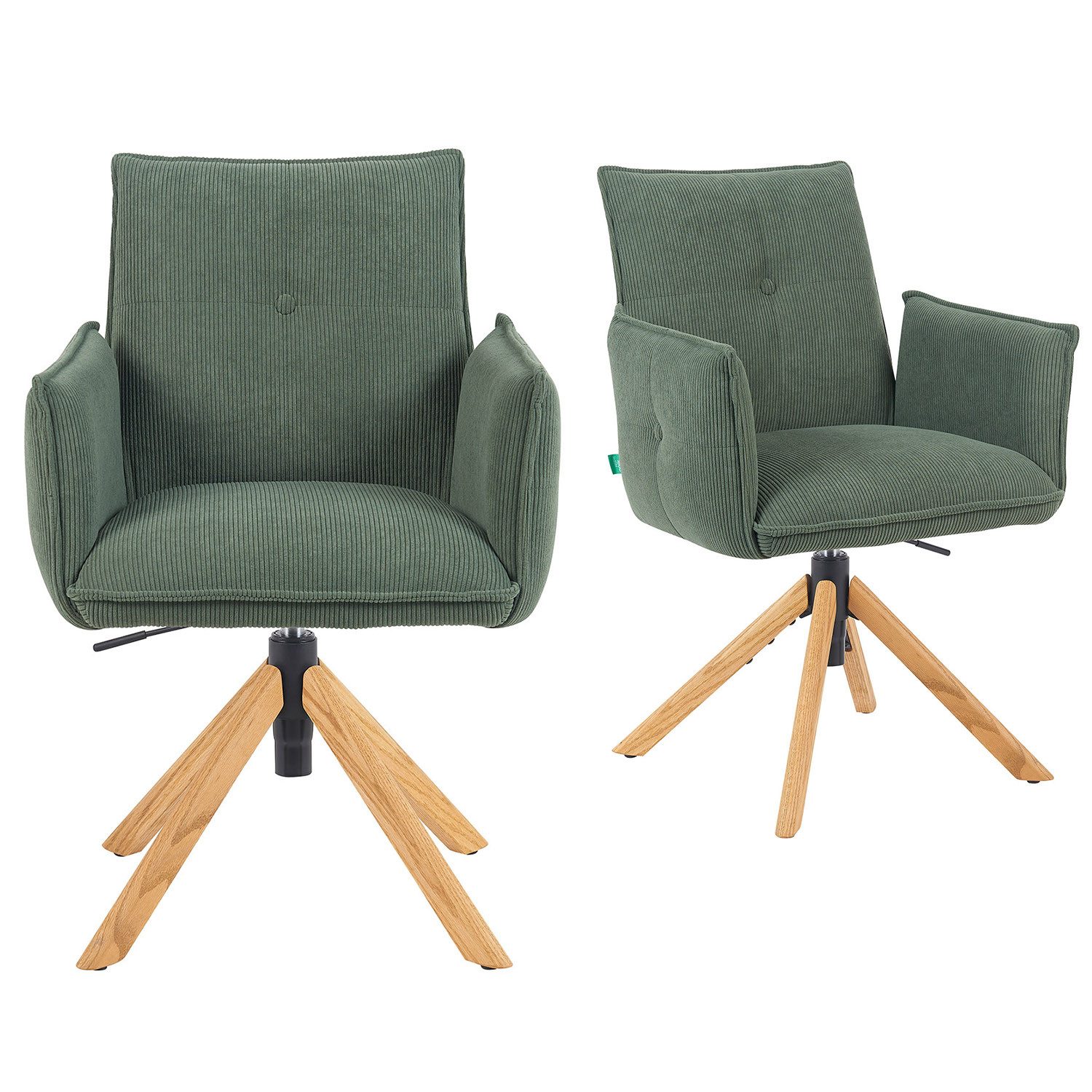 DUBI Möbel Polsterstuhl Mika-Paul 2er-Set günstig online kaufen