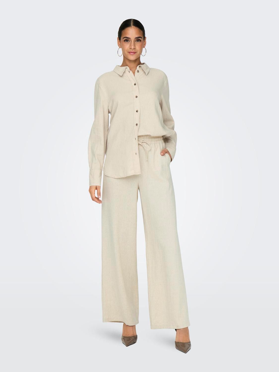 JACQUELINE de YONG Stoffhose hohe Taille günstig online kaufen