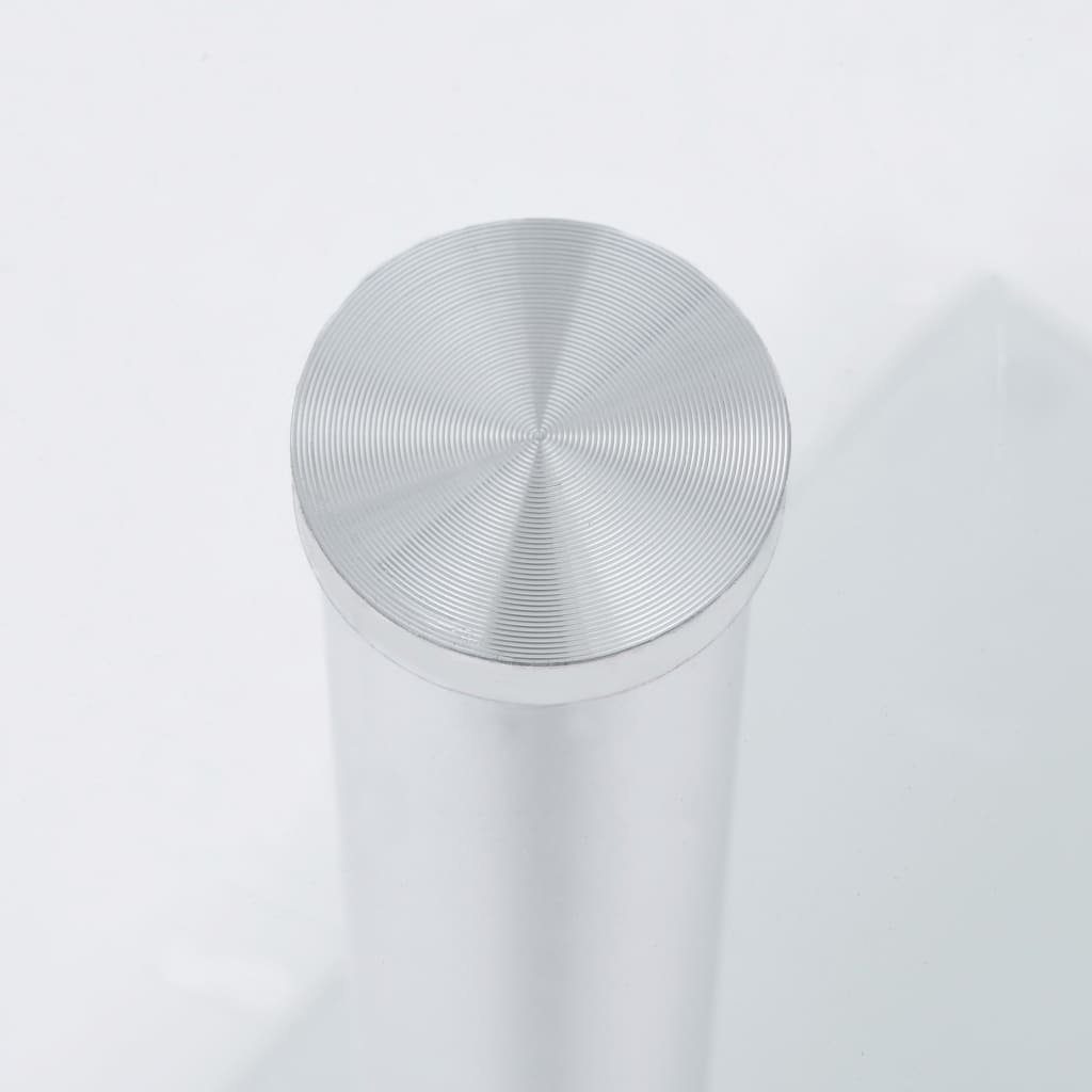 vidaXL Beistelltisch Beistelltisch U-Form Hartglas cm Transparent 45x30x58