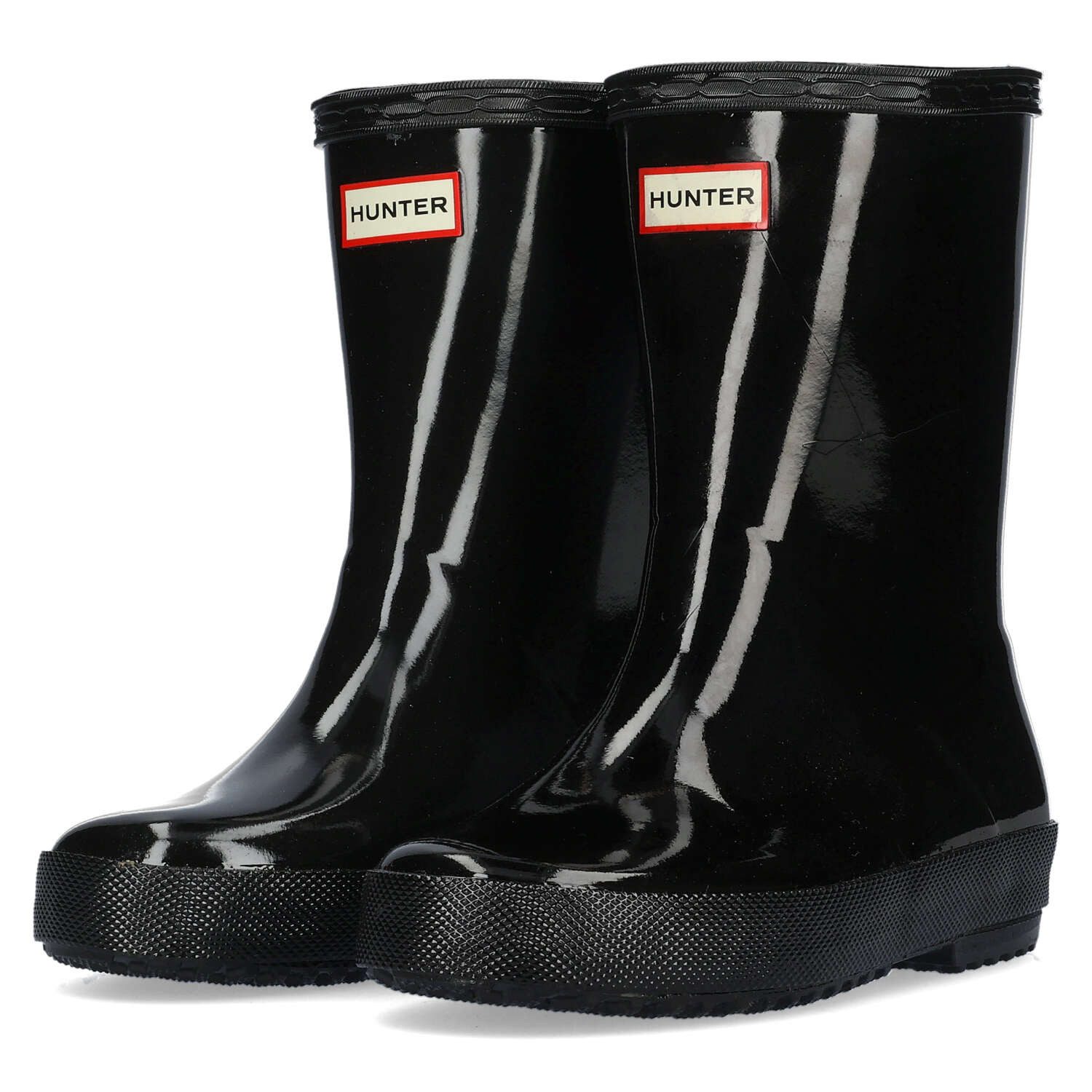 Hunter Hunter Kids First Gloss Boot Black Sneaker