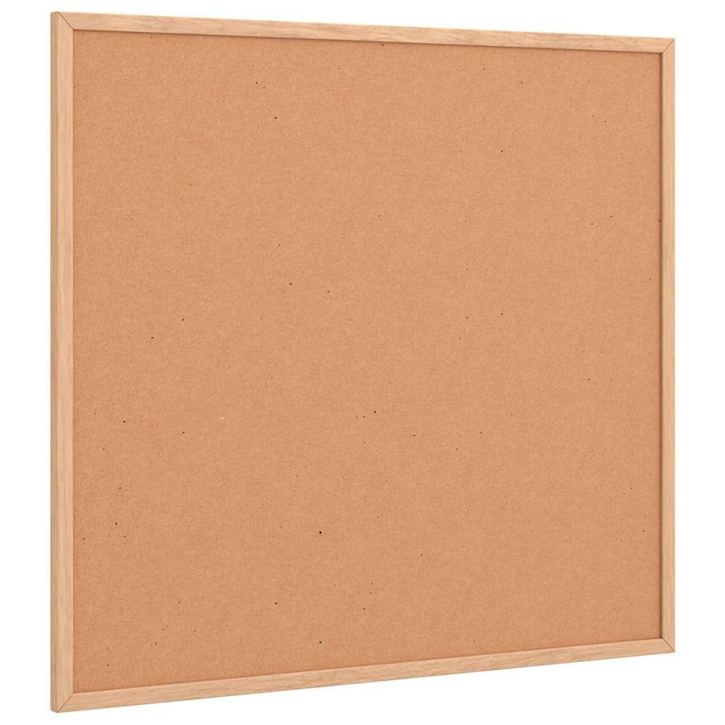 vidaXL Pinnwand Korktafel mit Rahmen aus massivem Kiefernholz 60 x 55 cm