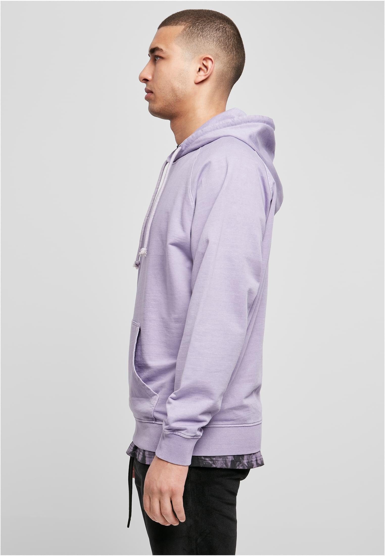 URBAN CLASSICS Sweater Herren Overdyed Hoody lavender (1-tlg)