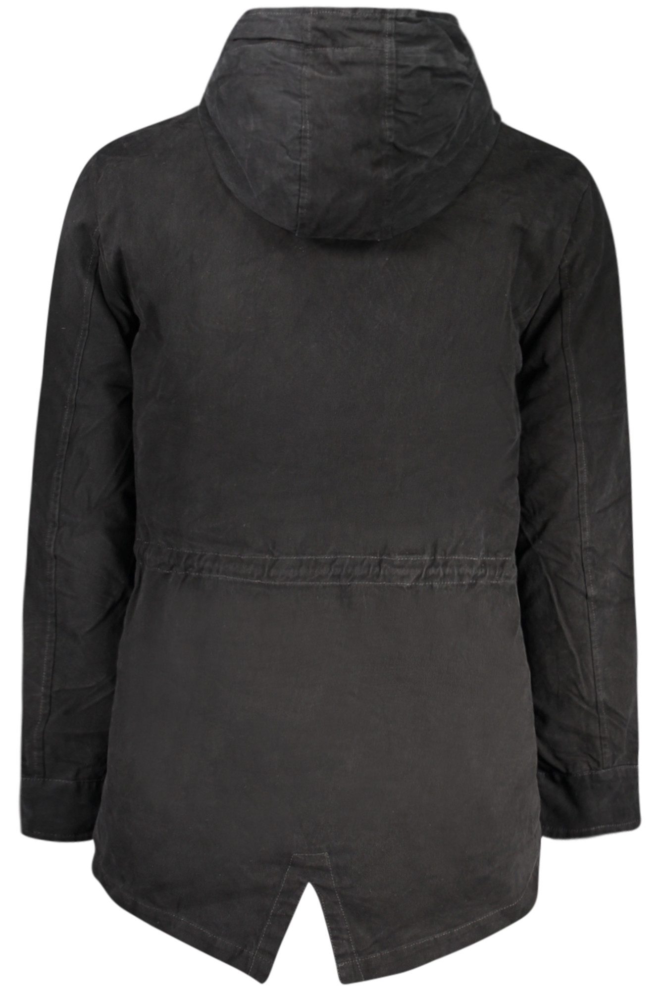 U.S. GRAND POLO Outdoorjacke Elegante schwarze Herrenjacke: Parka mit Kapuze und abnehmbarem Futter