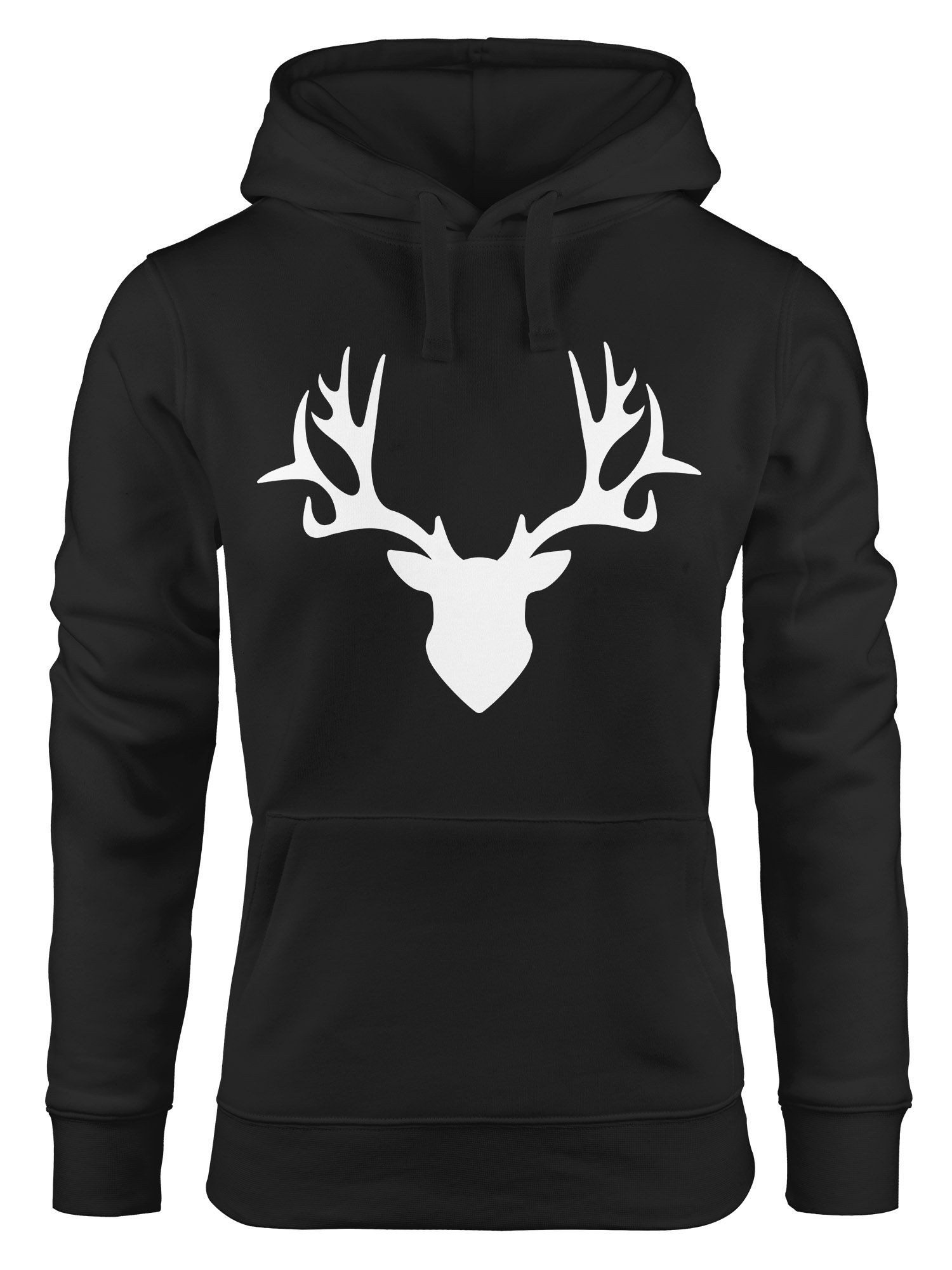 Hoodie Hoodie Damen Hirsch Geweih Sweatshirt Kapuze Kapuzenpullover