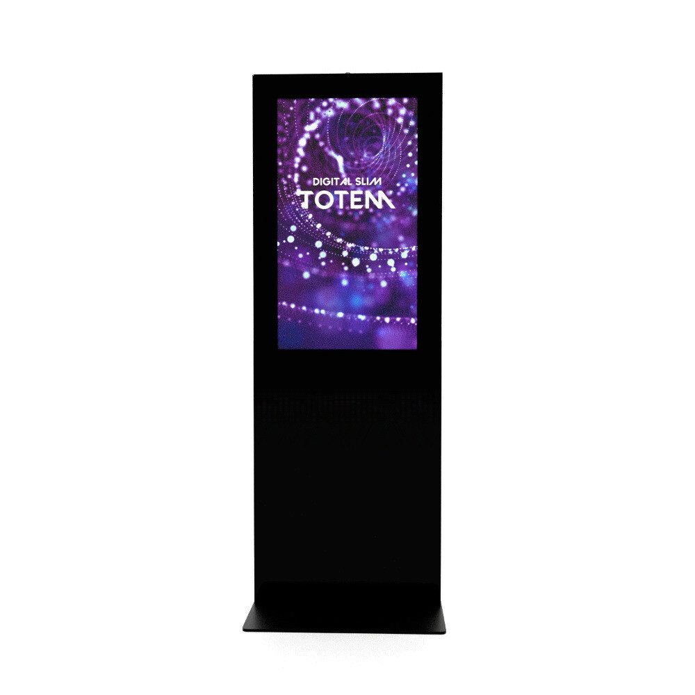 Showdown Displays Einzelrahmen Showdown Displays Digitale Infostele Slim Schwarz Mit 43" Samsung-Bild, (1 St)
