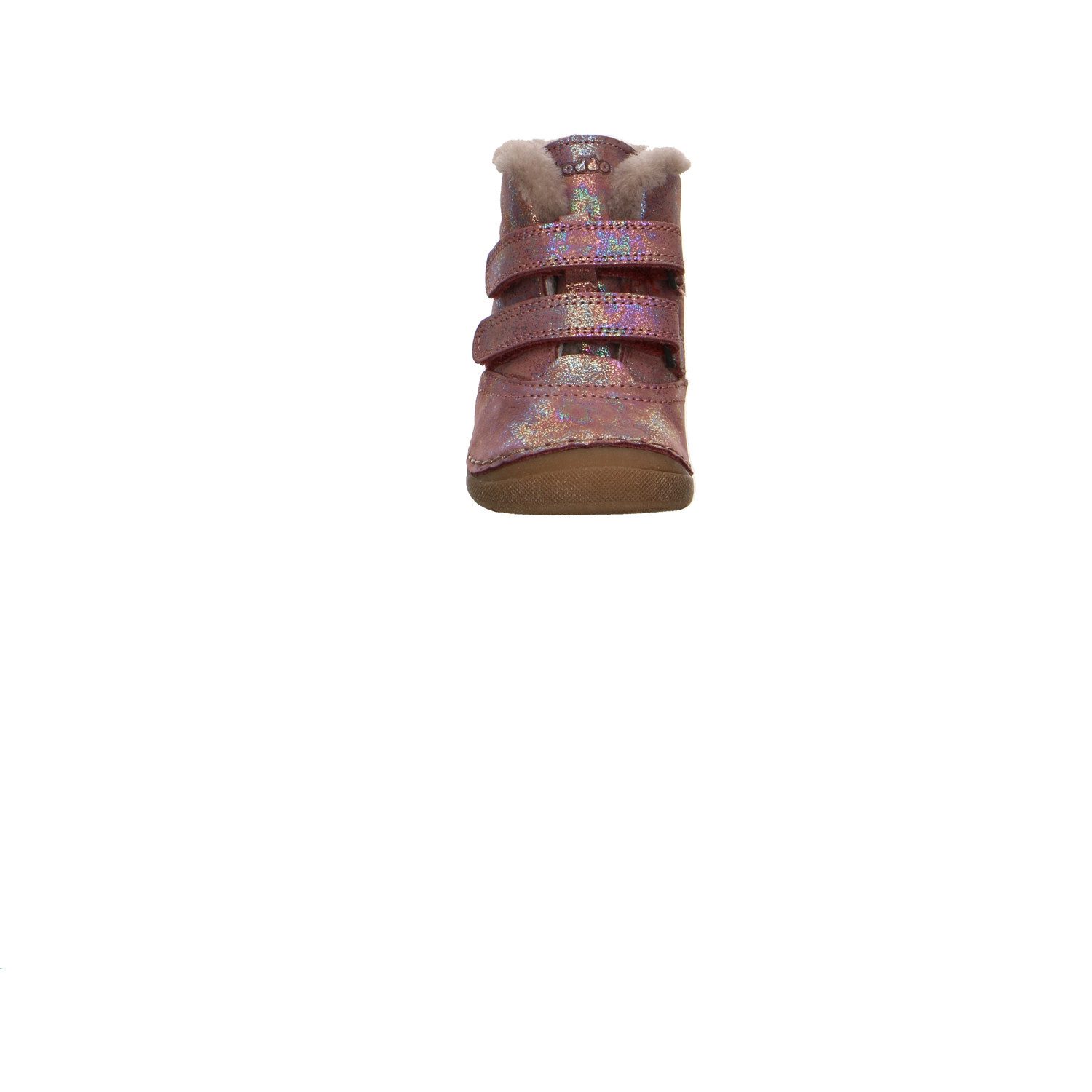 froddo® Froodo Metallic, Glanzleder Klettstiefel Winter Mädchen rot Winterstiefelette