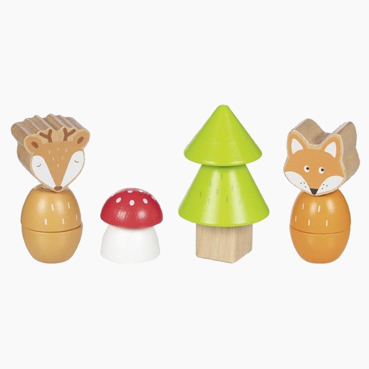 goki Steckpuzzle Schraubklötze Waldfreunde, 14 Puzzleteile, günstig online kaufen