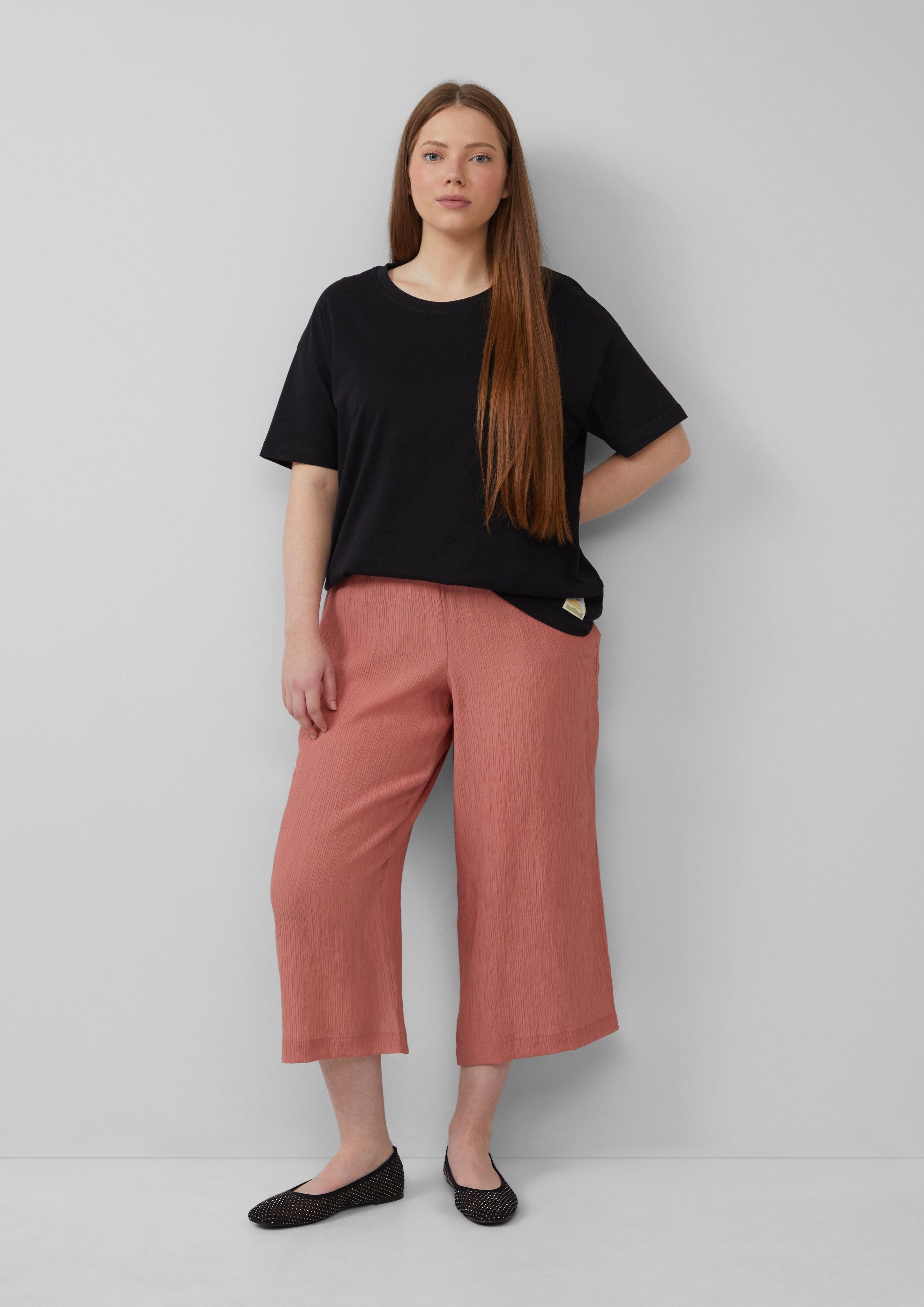QS Stoffhose Culotte aus Viskosemix günstig online kaufen