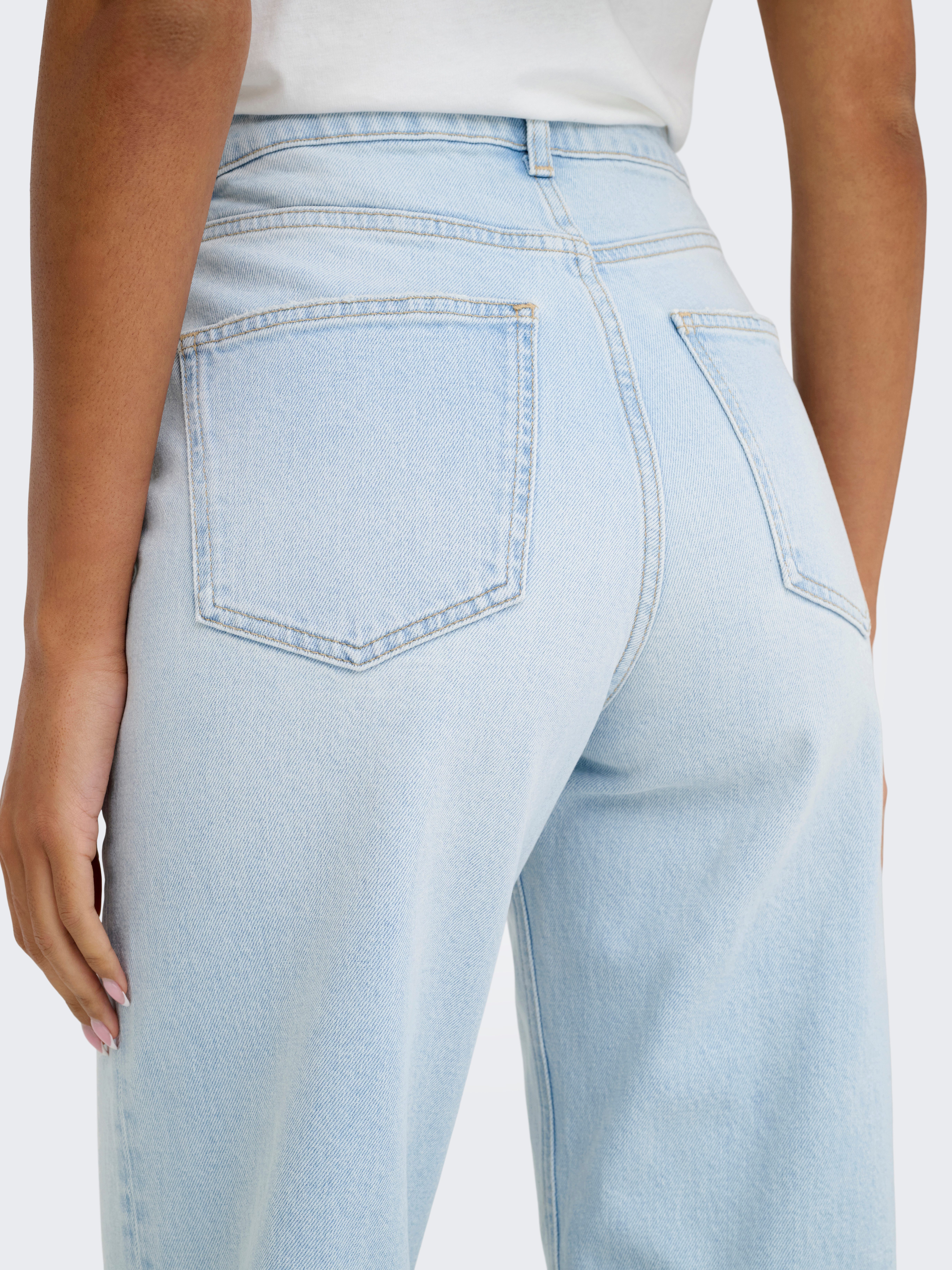 ONLY High-waist-Jeans ONLJUICY HW WIDE LEG DOT114 DNM