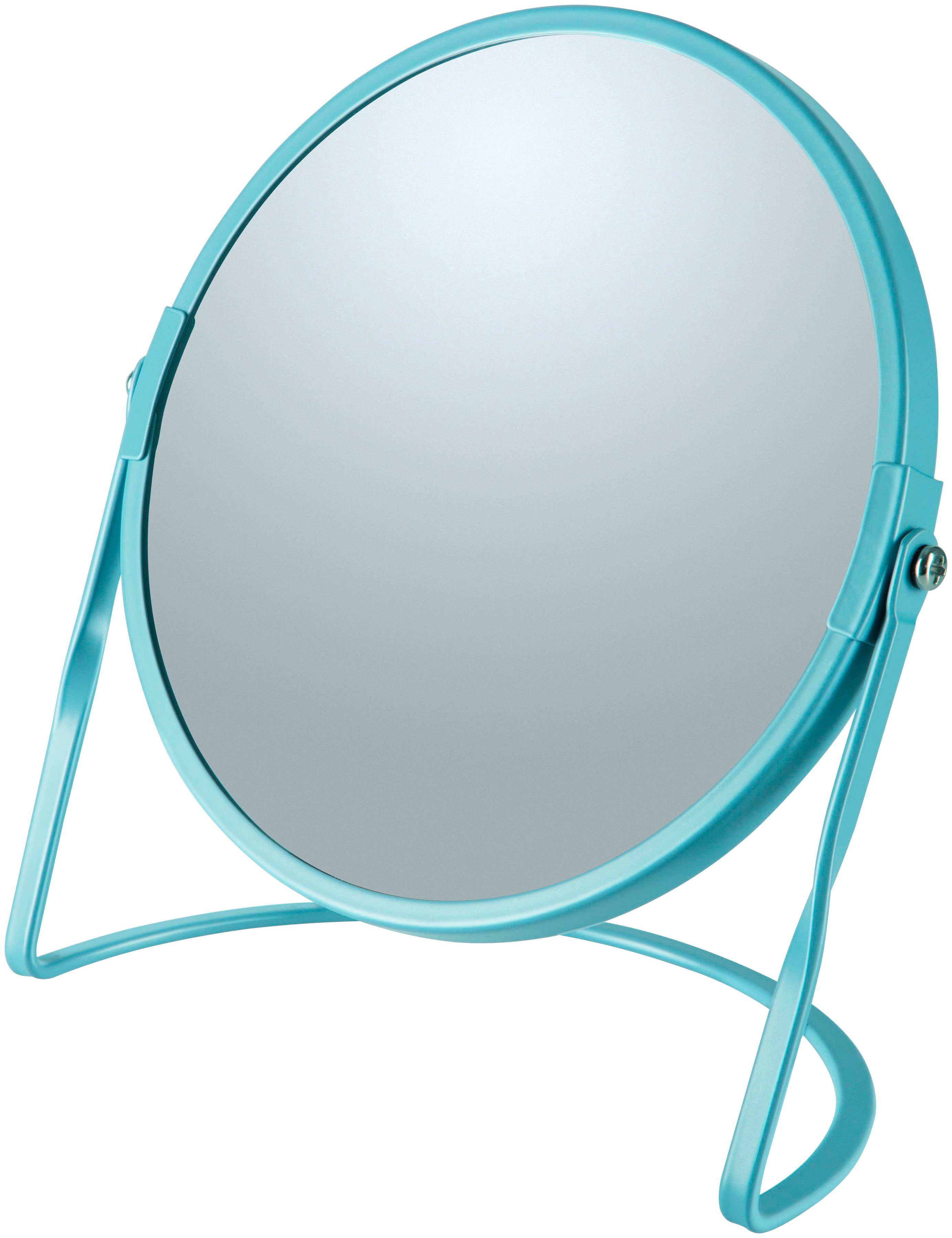 Kosmetikspiegel AKIRA, 5-fach Vergrößerung spirella hellblau