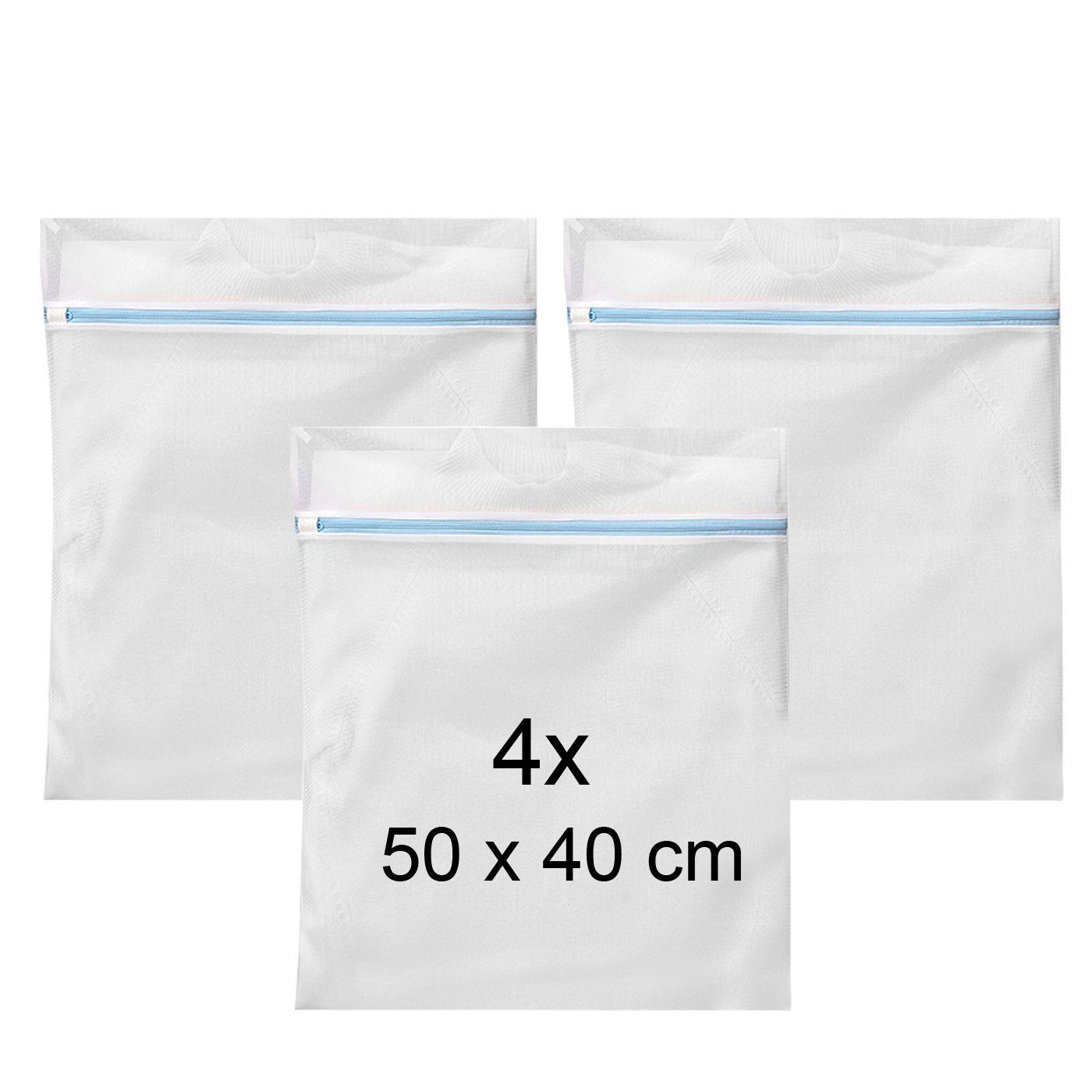 Coonoor Wäschenetz Profi Wäschenetze,(Wäschesäcke, 4-St., für Waschmaschine und Trockner), robuster Reißverschluss, für Feinwäsche Unterwäsche Feines und Socken