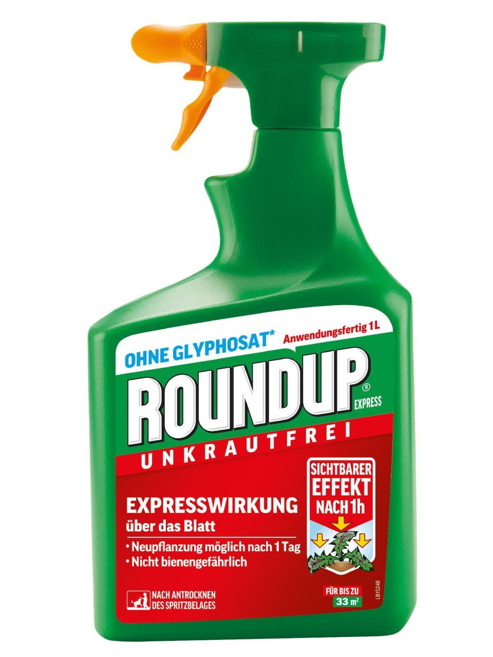 ROUNDUP Unkrautbekämpfungsmittel Roundup Unkrautfrei Express Spray 1 L