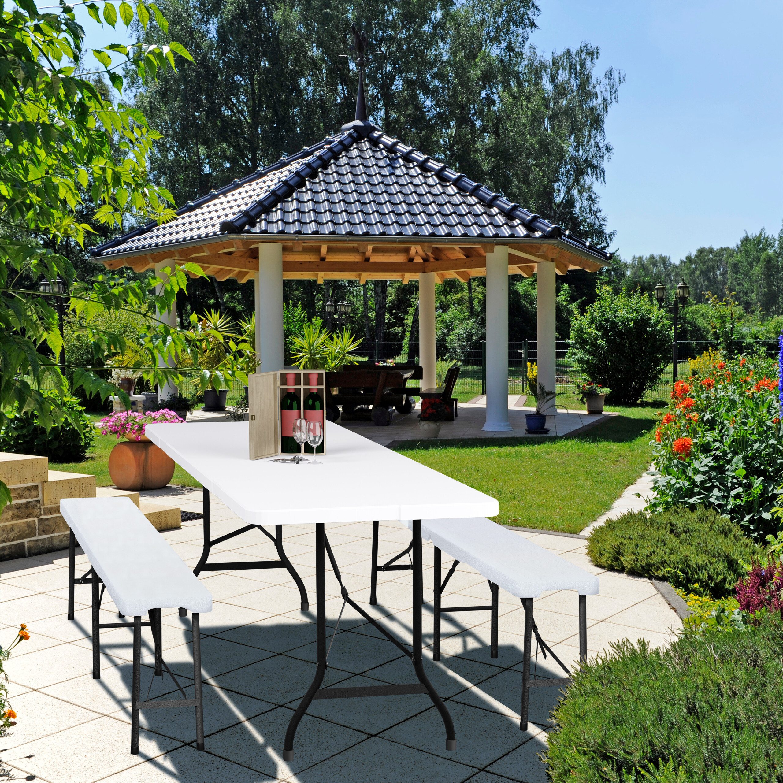 relaxdays Gartentisch Klappbarer Gartentisch günstig online kaufen