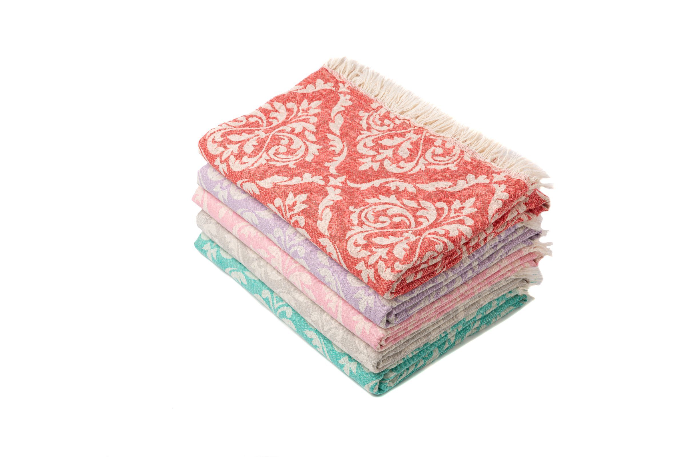 Villa Möbel Hamamtücher Hamamtuch Barok style Mehrzweck, 100% Baumwolle (1-St), Saunatuch Strandtuch Yogatuch, für Babys geeignet. Made in Türkiye – Bild 3 von 5