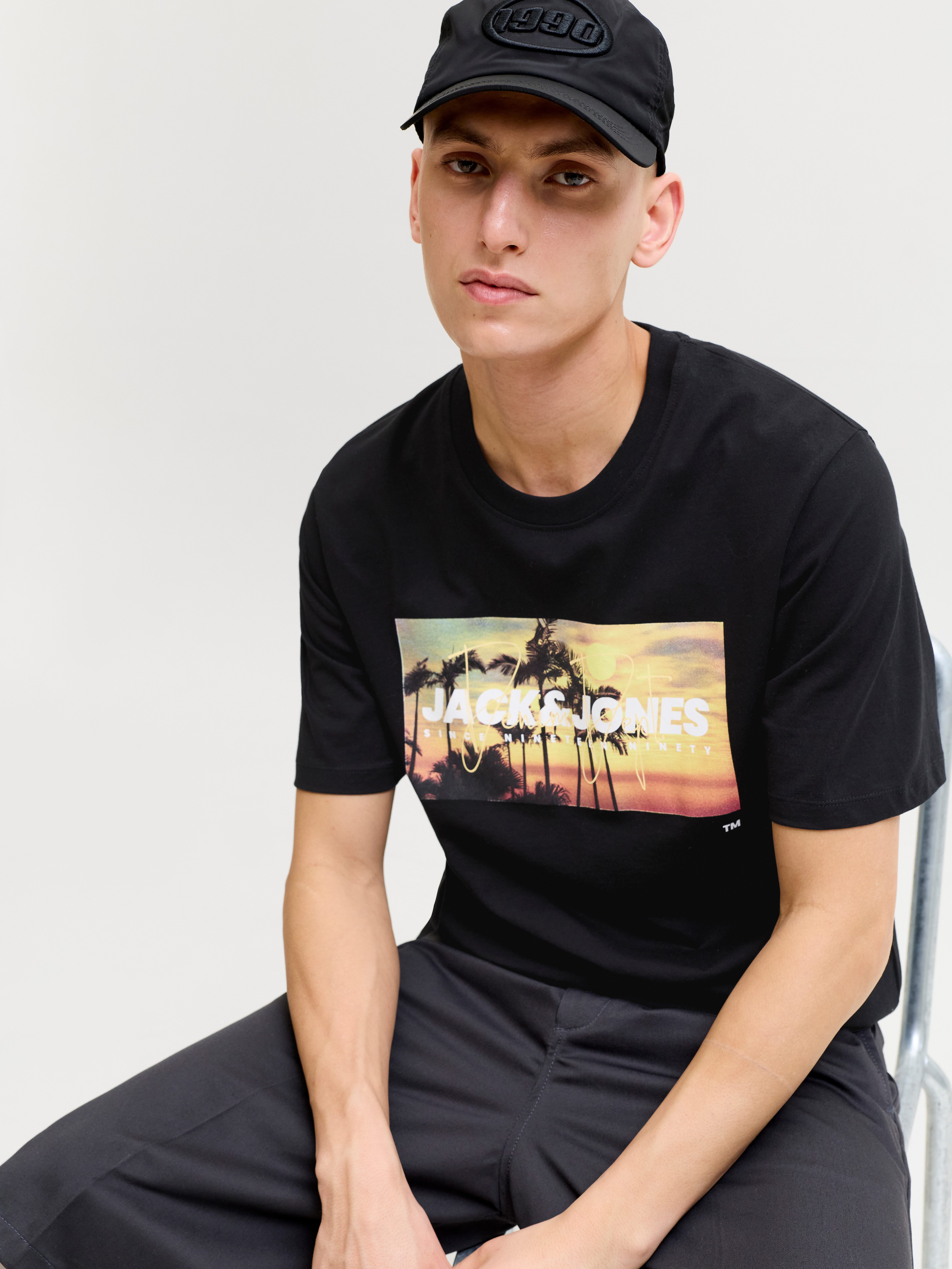 Jack & Jones Rundhalsshirt JJINDIANA TEE SS CREW NECK