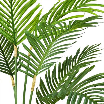 Kunstpalme Kunstpflanze Palme Palmenbaum Arekapalme Künstliche Pflanze 100 cm, Decovego