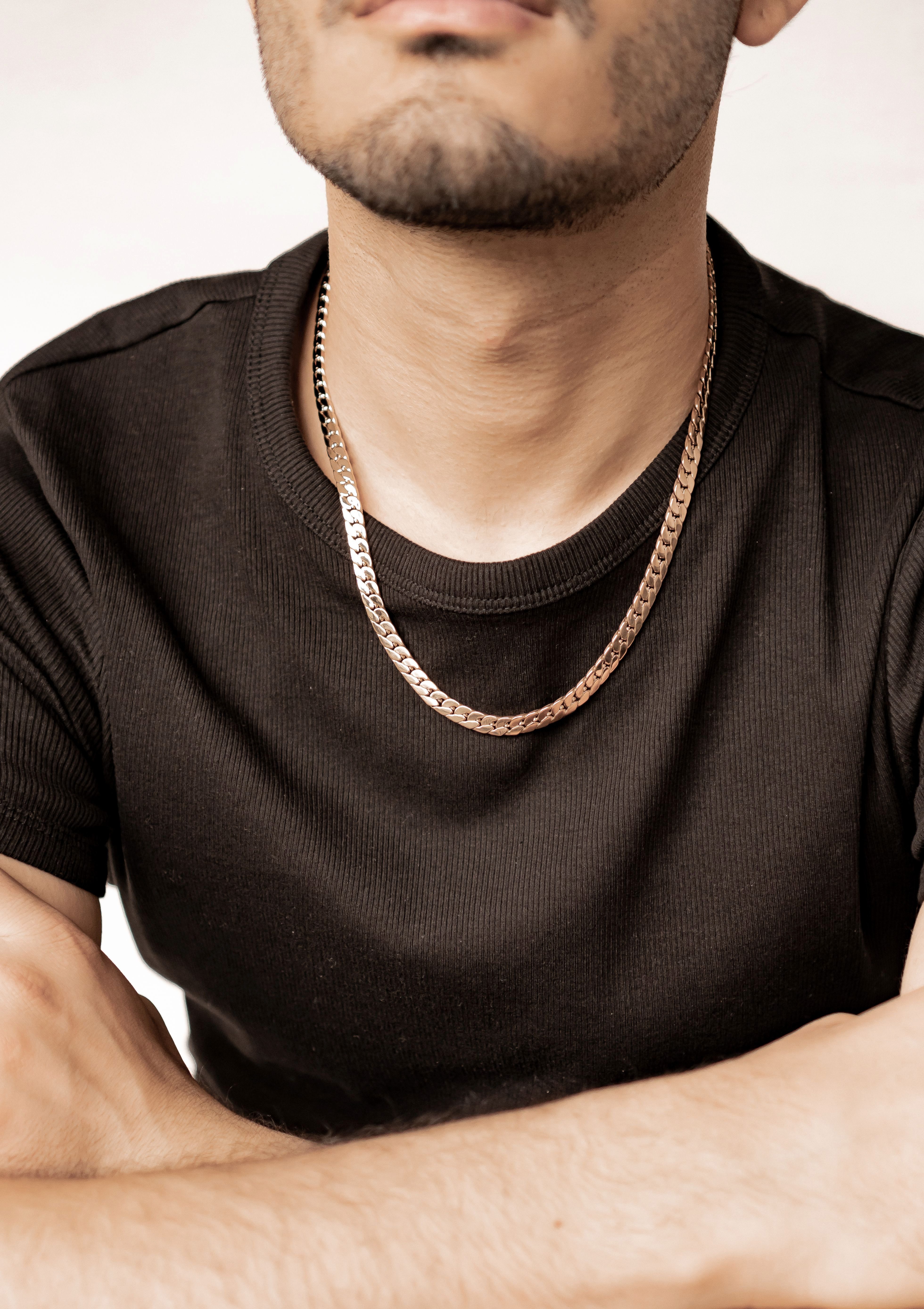 Hey Happiness Panzerkette Cuban Statement, Edelstahl Herrenkette, Massive C günstig online kaufen