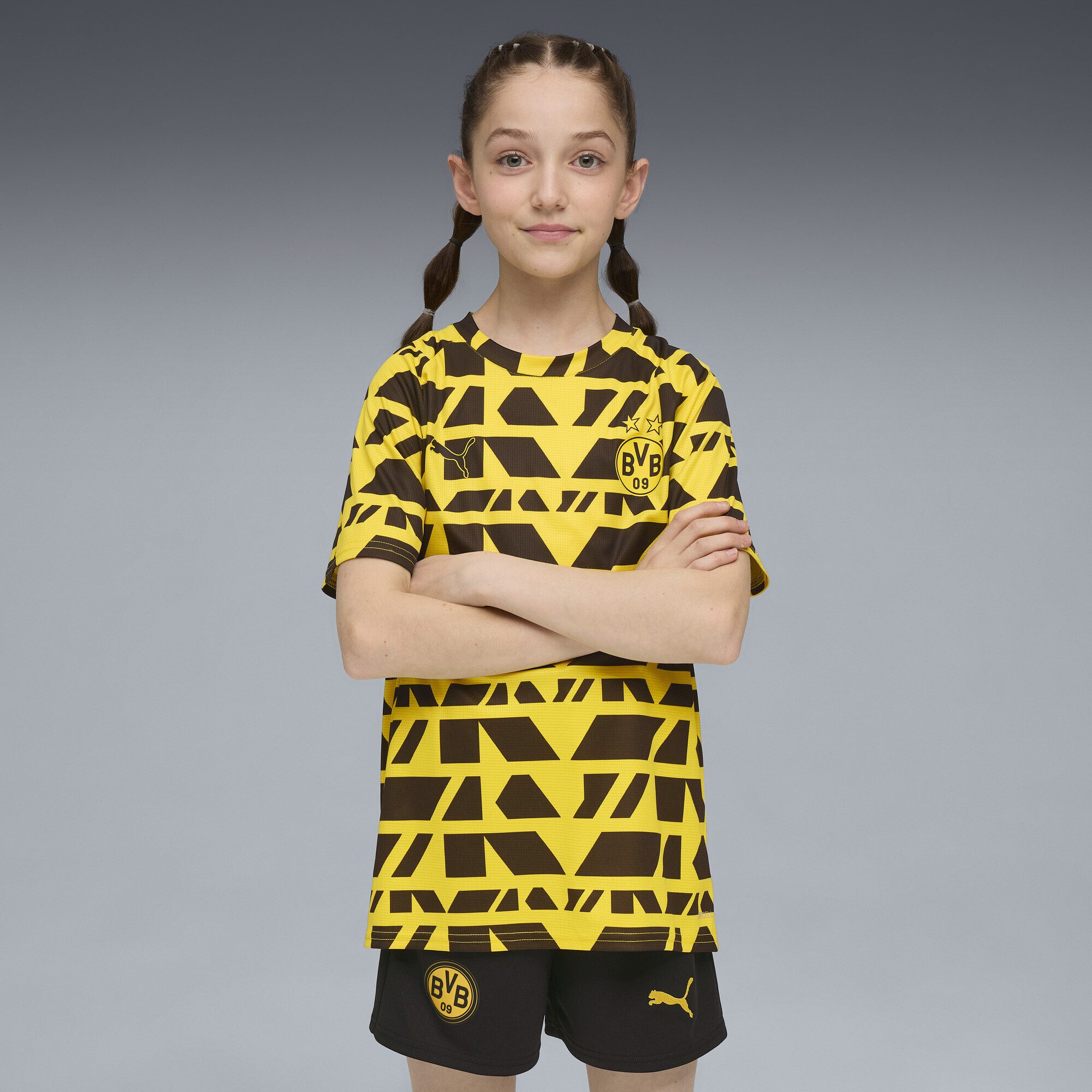 PUMA Trainingsshirt Borussia Dortmund Aufwärmtrikot Jugendliche günstig online kaufen