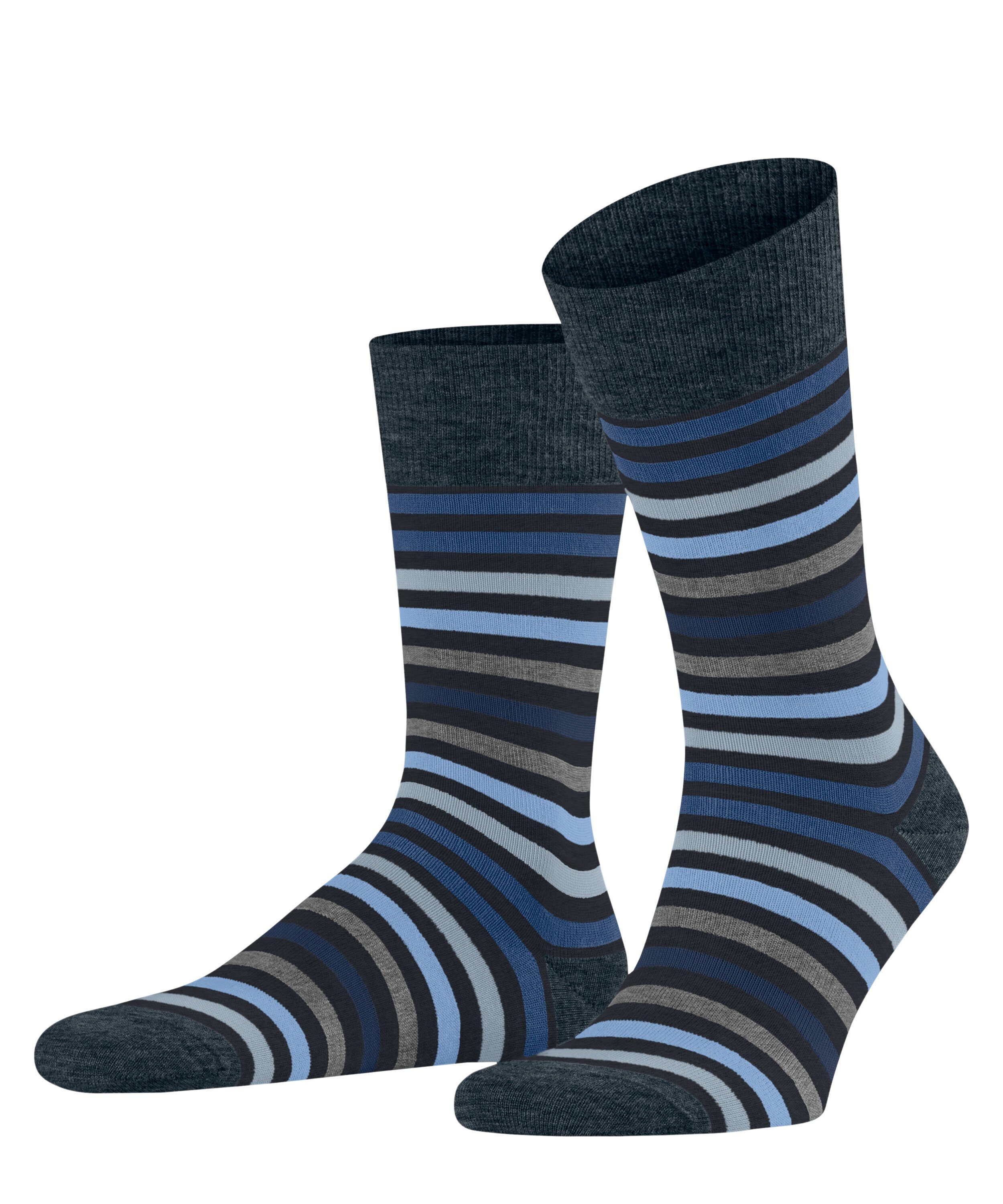 FALKE Socken Tinted Stripe (1-Paar) dark navy (6371)