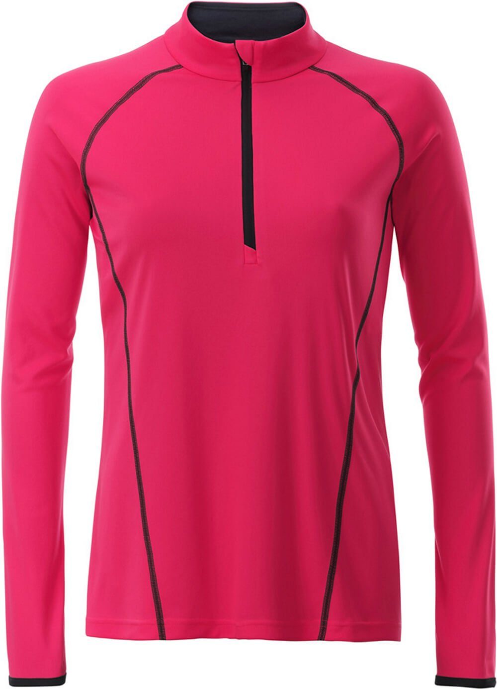 trocknend Nicholson 497 Nicholson James & schnell Funktions-Shirt pink/titan James & Funktionsshirt bright JN Langarm Damen