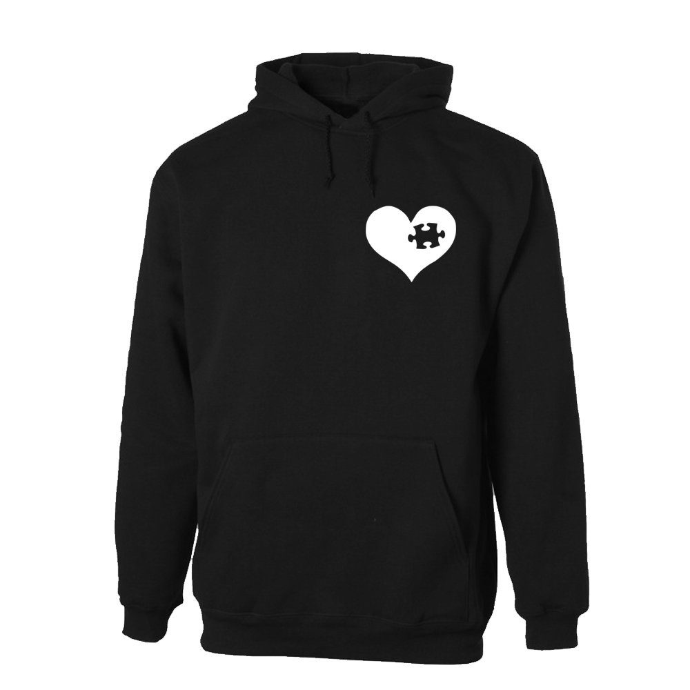 Kapuzenpullover Herz & Puzzlestück