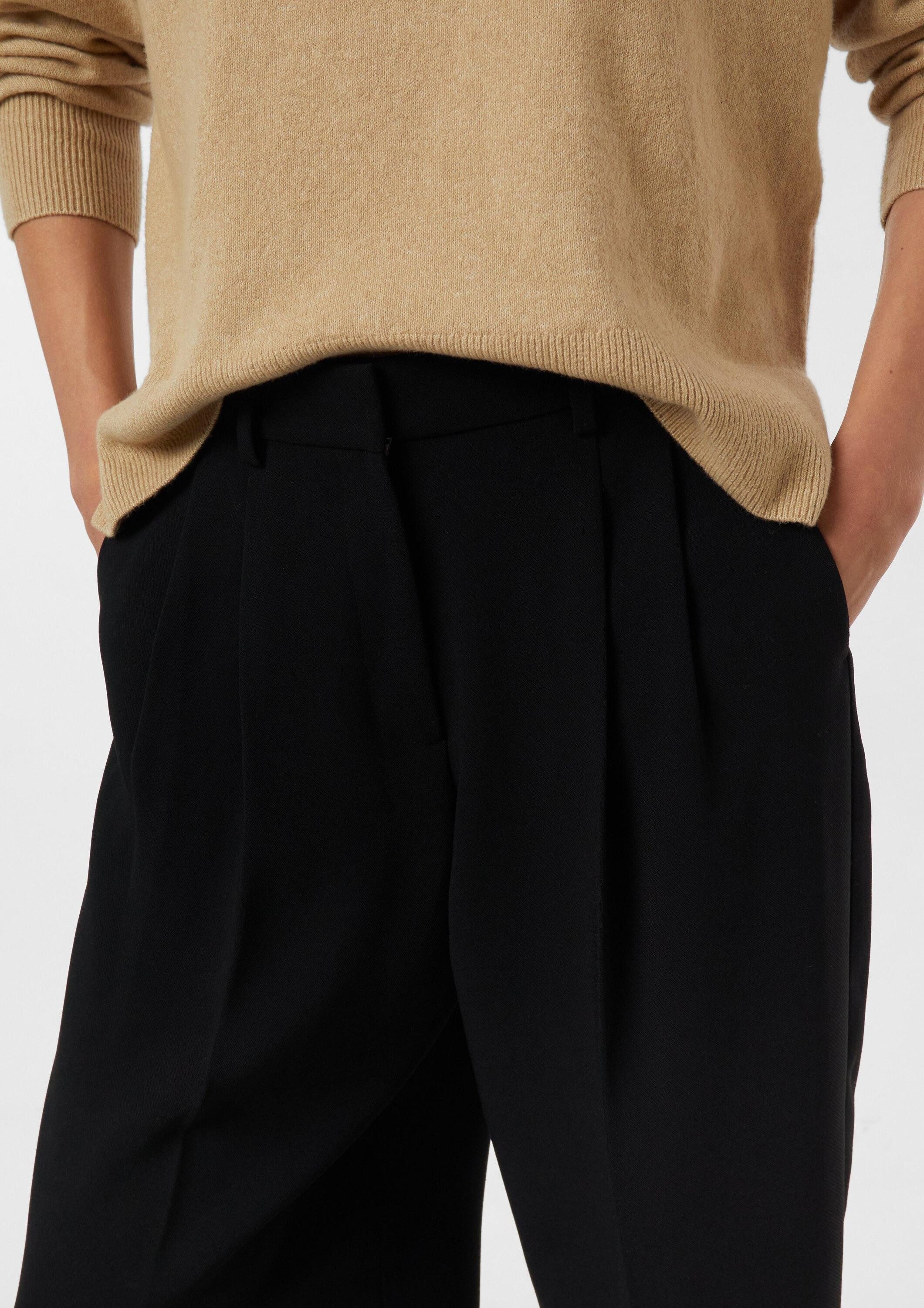 comma 7/8-Hose Hose Bundfaltenhose in Ankle Länge