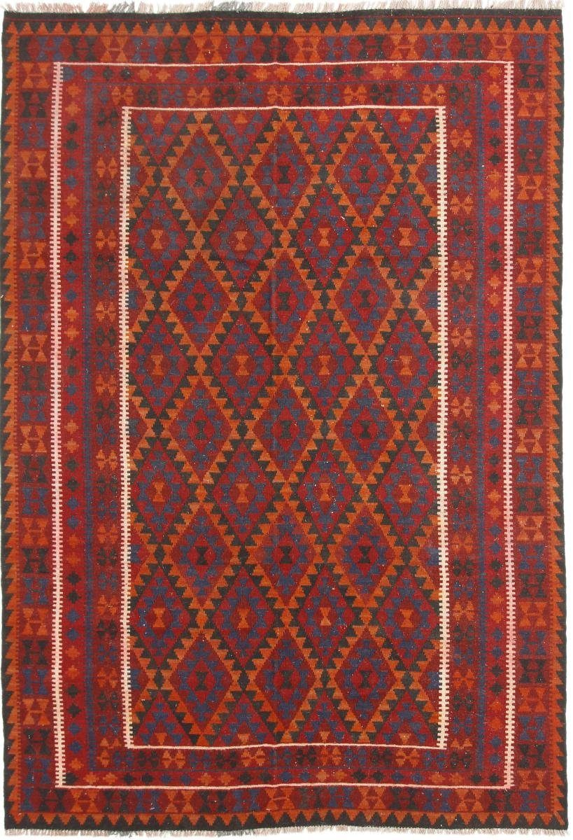 Orientteppich Kelim Afghan Antik 206x295 Handgewebter Orientteppich, Nain Trading, rechteckig, Höhe: 3 mm