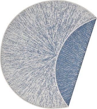 Teppich Aura, freundin Home Collection, rund, Höhe: 5 mm, In-und Outdoor geeignet, Strapazierfähig und pflegeleicht, Flachgewebe