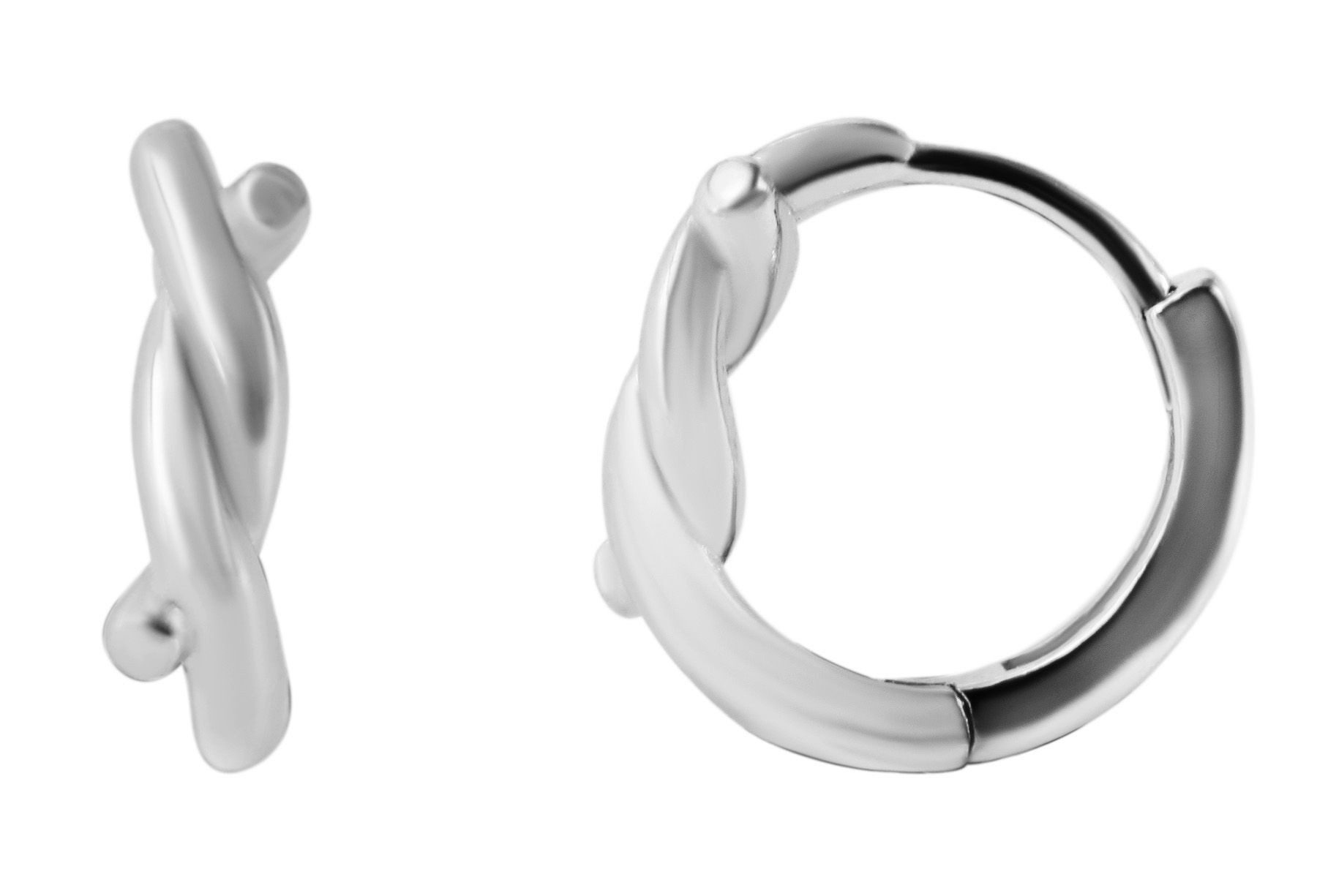 Adelia´s Klappcreolen Ohrringe – Klappcreole aus 925 Silber, Schöne Geschenkidee zum Jubiläum