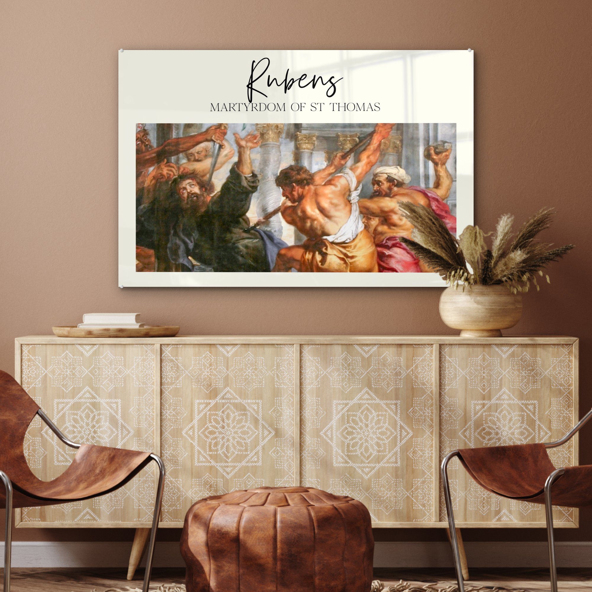 Acrylglasbilder Schlafzimmer - Acrylglasbild - & Kunst St), Wohnzimmer Heiligen Thomas, MuchoWow Rubens Martyrium (1 des