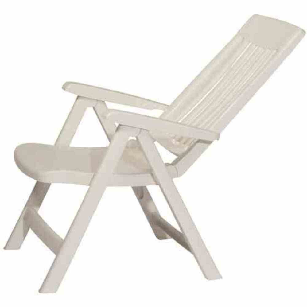 GAUTZSCH Klappstuhl in weiß, Kunststoff - 67x105x62cm (BxHxT)