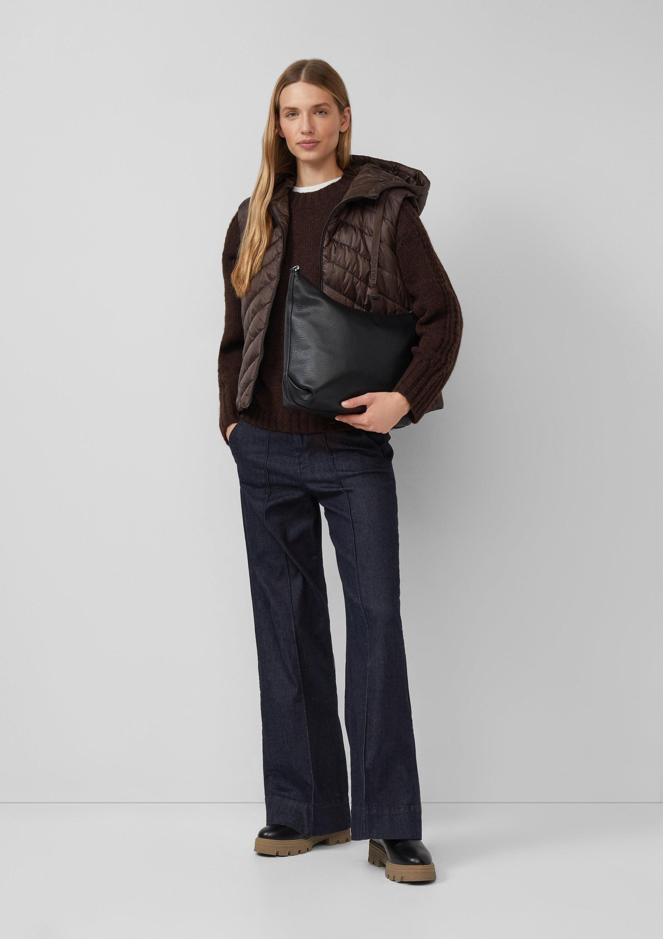 s.Oliver Umhängetasche Tasche, Shoulder-Bag in Lederoptik mit Leo-Futter günstig online kaufen