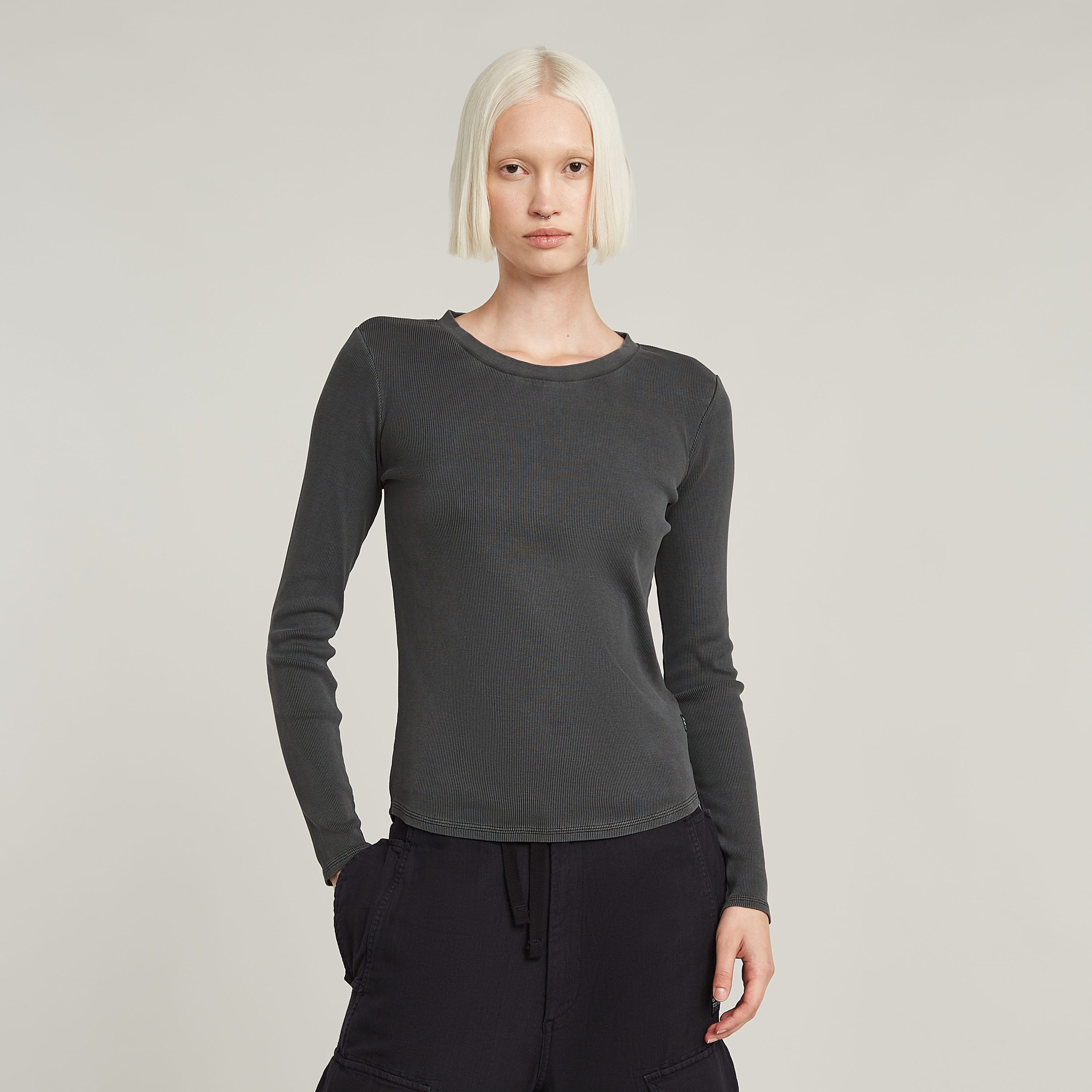 G-STAR Langarmshirt Tops Overdyed slim im günstig online kaufen