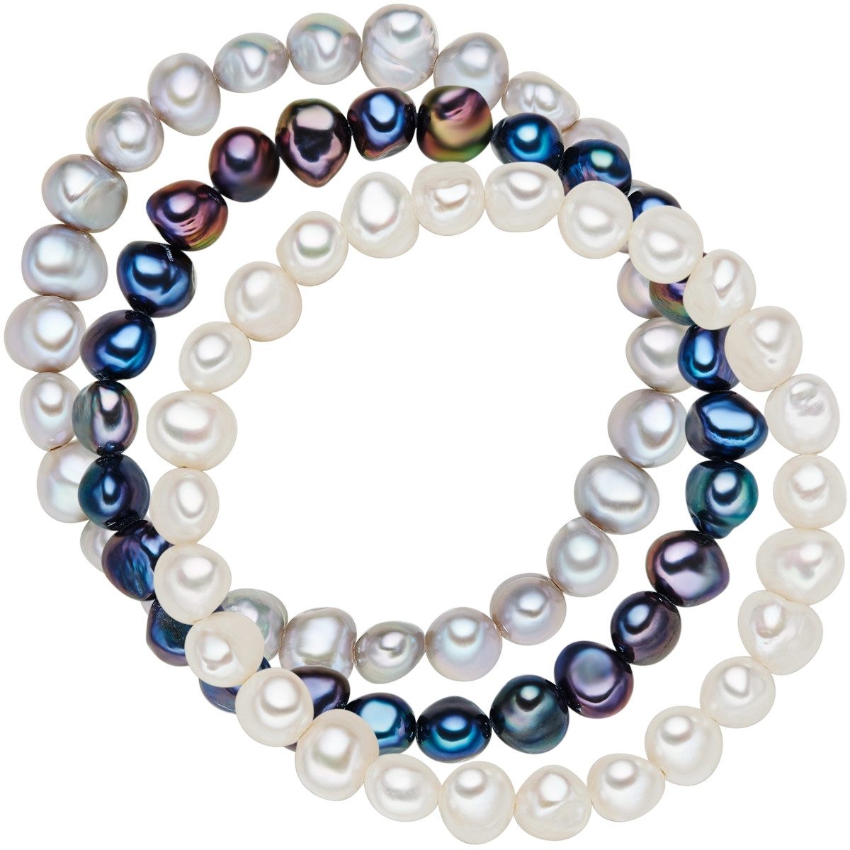 Valero Pearls Perlenarmband Set: X744 (3-tlg), aus Süßwasser-Zuchtperlen günstig online kaufen