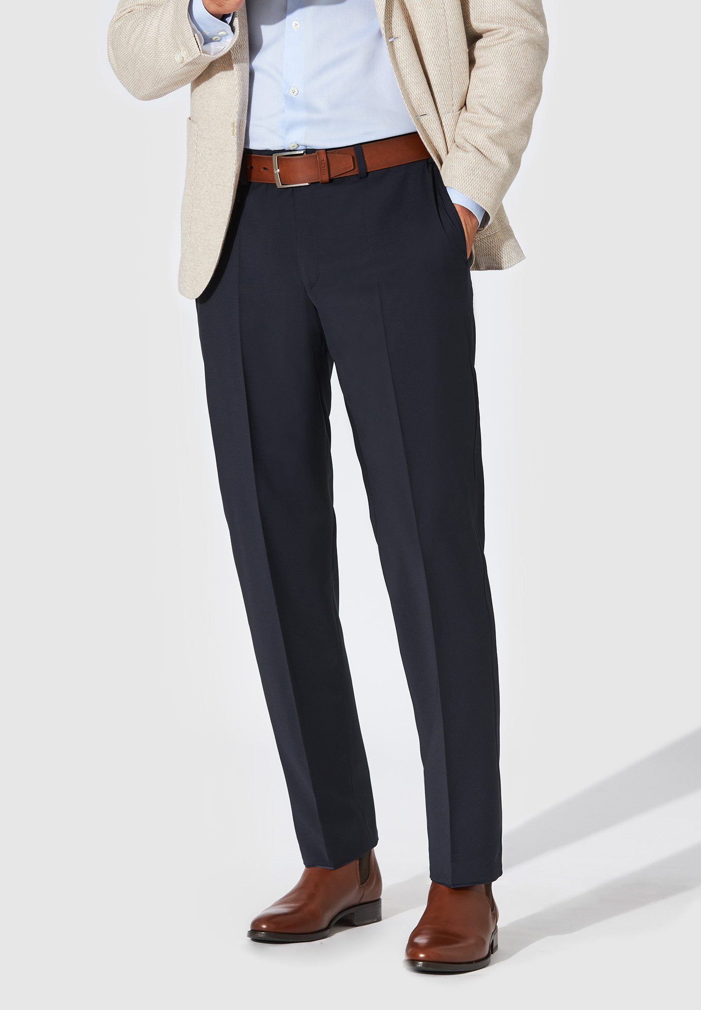 Hiltl Anzughose Piacenza I - B-DYnamic Wool, Regular-Fit, Schurwolle-marineblau-26