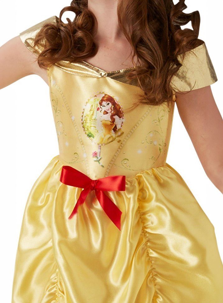 Metamorph Prinzessin-Kostüm Disney Prinzessin Belle Classic Kostüm für Kinder, Offizielles Kinderkleid zum Disney Märchenfilm 'Die Schöne und das B