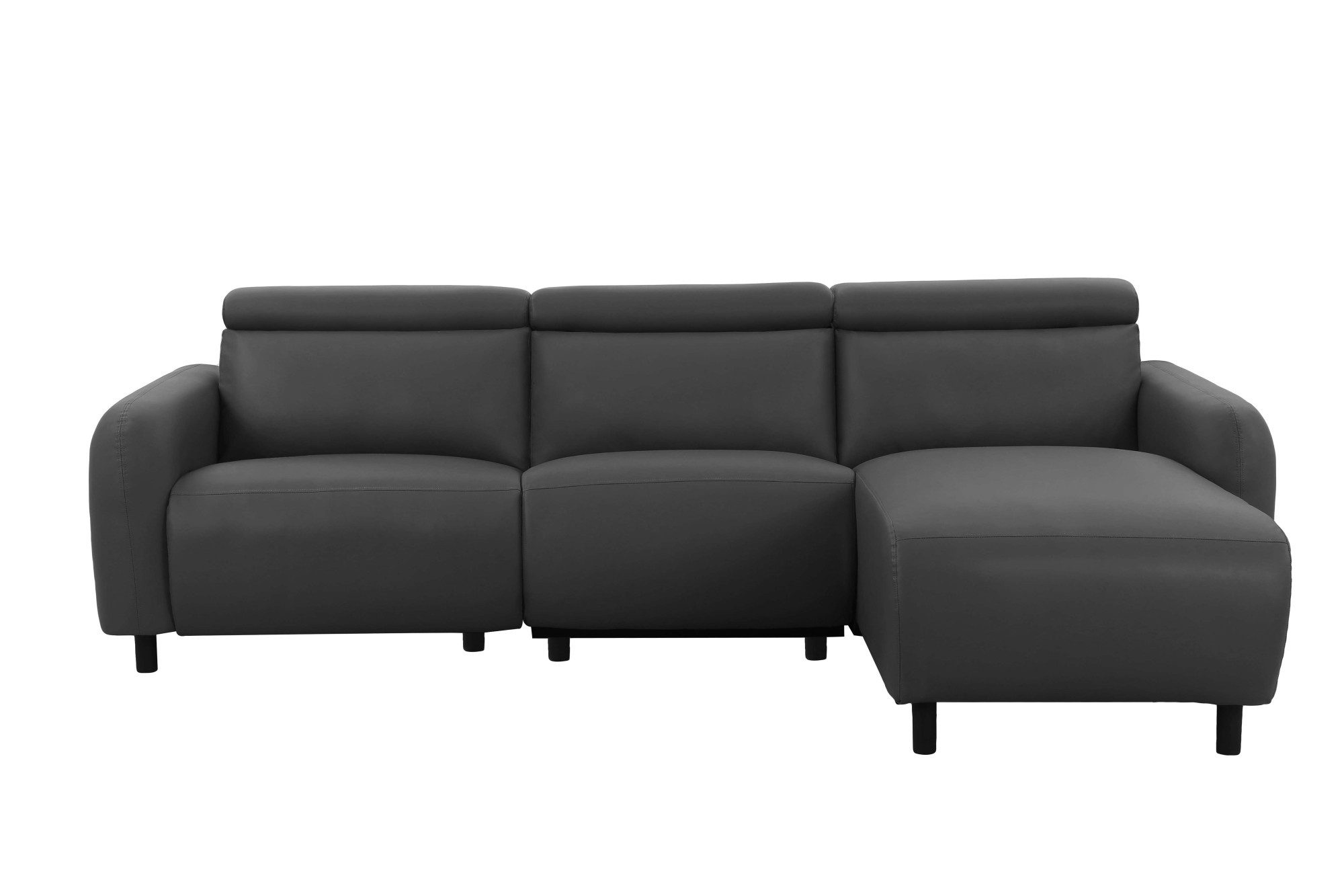 Home affaire Ecksofa SKAANE Lederoptik, L-Form, 274 cm, manuelle u. elektri günstig online kaufen