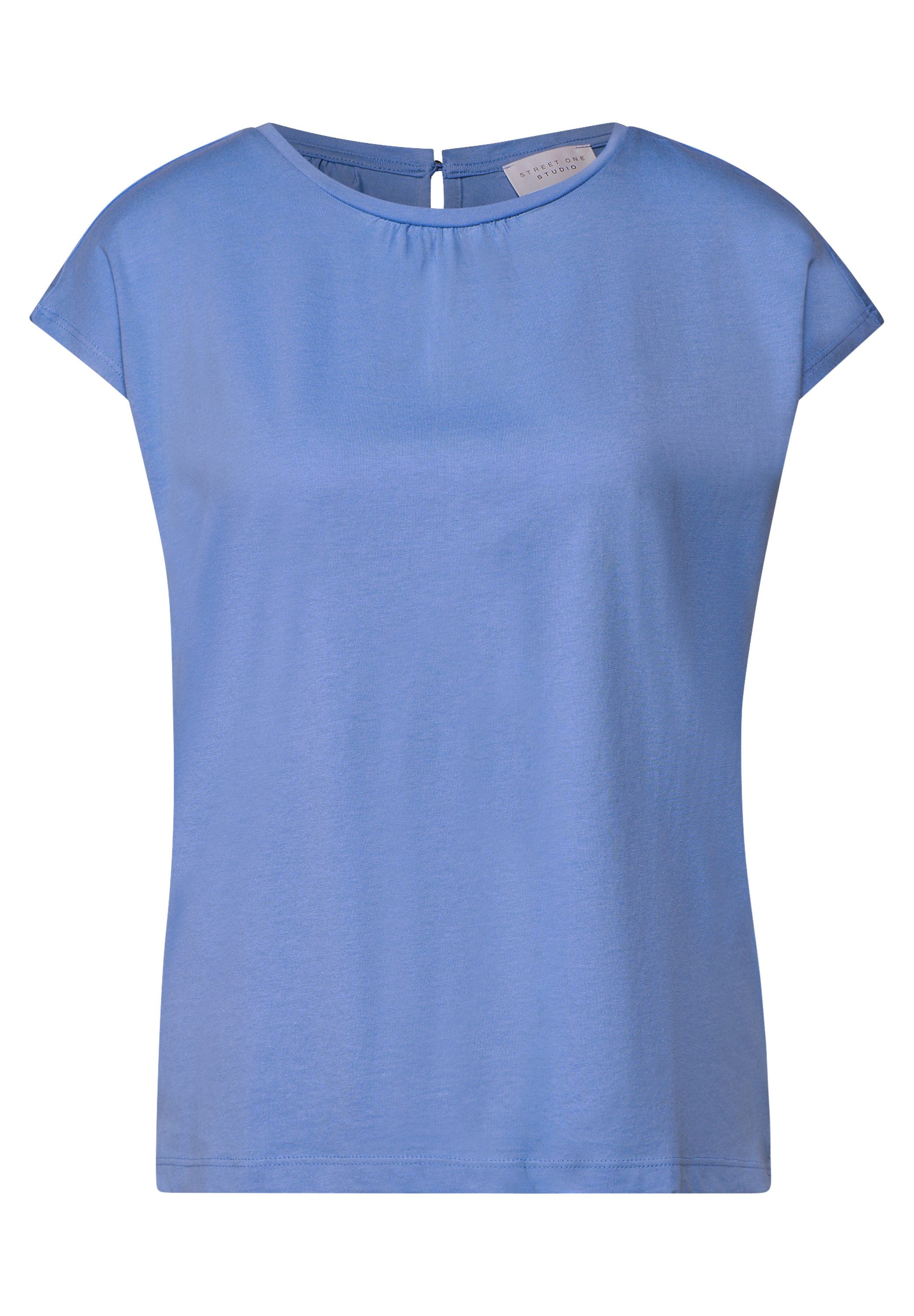 STREET ONE STUDIO T-Shirt aus elastischem Materialmix