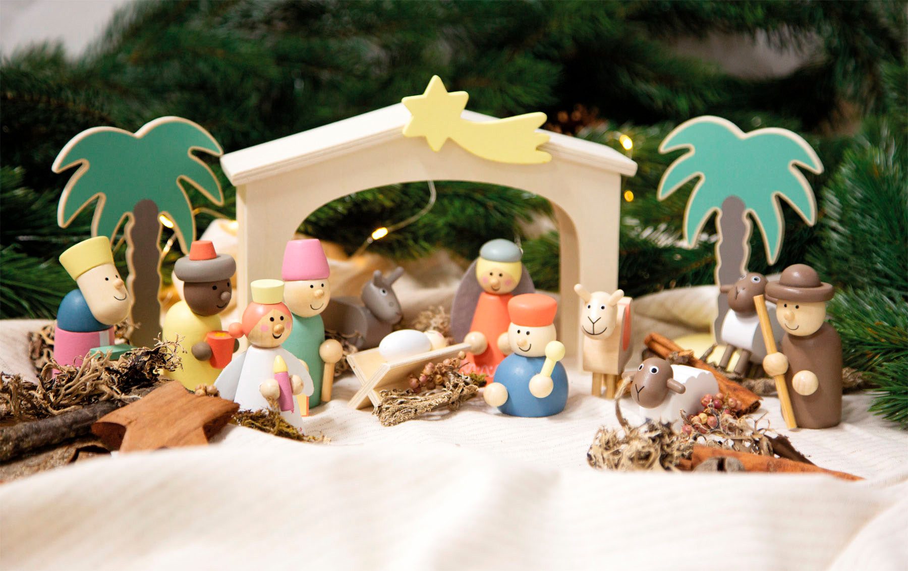 Small Foot Spielfigur Spielset Weihnachtskrippe Weihnachtsgeschichte