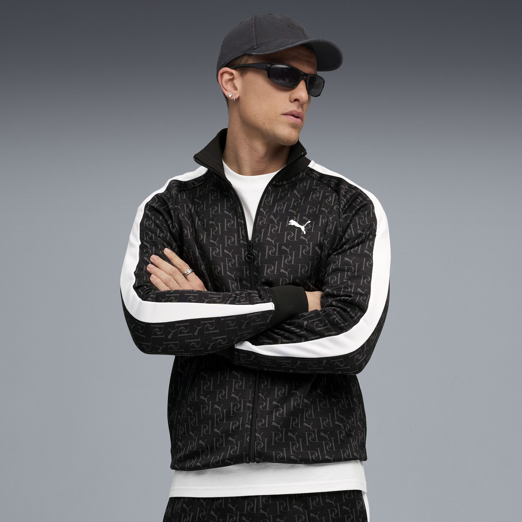 PUMA Trainingsjacke T7 Allover-Print Trainingsjacke Herren günstig online kaufen