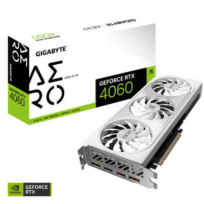 Gigabyte GeForce RTX™ 4060 AERO OC 8G Grafikkarte (8 GB, GDDR6)