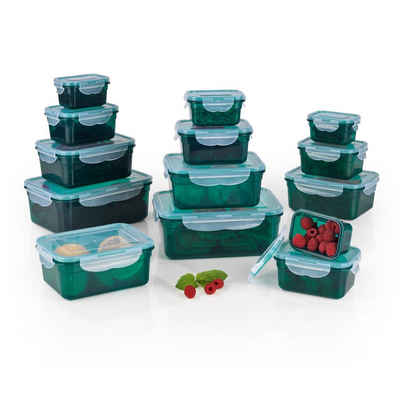 GOURMETmaxx Frischhaltedose Vorratsdose Lunchbox klick- it auslaufsicher, (14er Set, 28-tlg), geeignet für Spülmaschine, Gefrierschrank und Mikrowelle, stapelbar