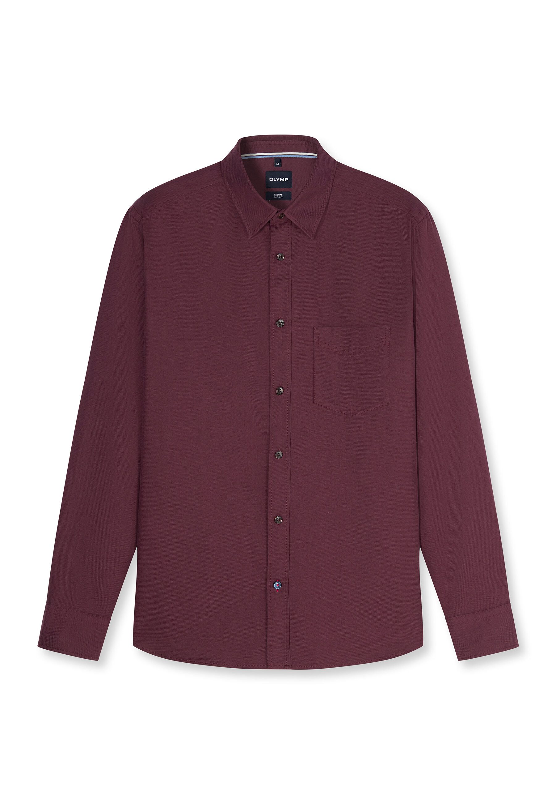 OLYMP Langarmhemd OLYMP Casual, Regular Fit, Kent