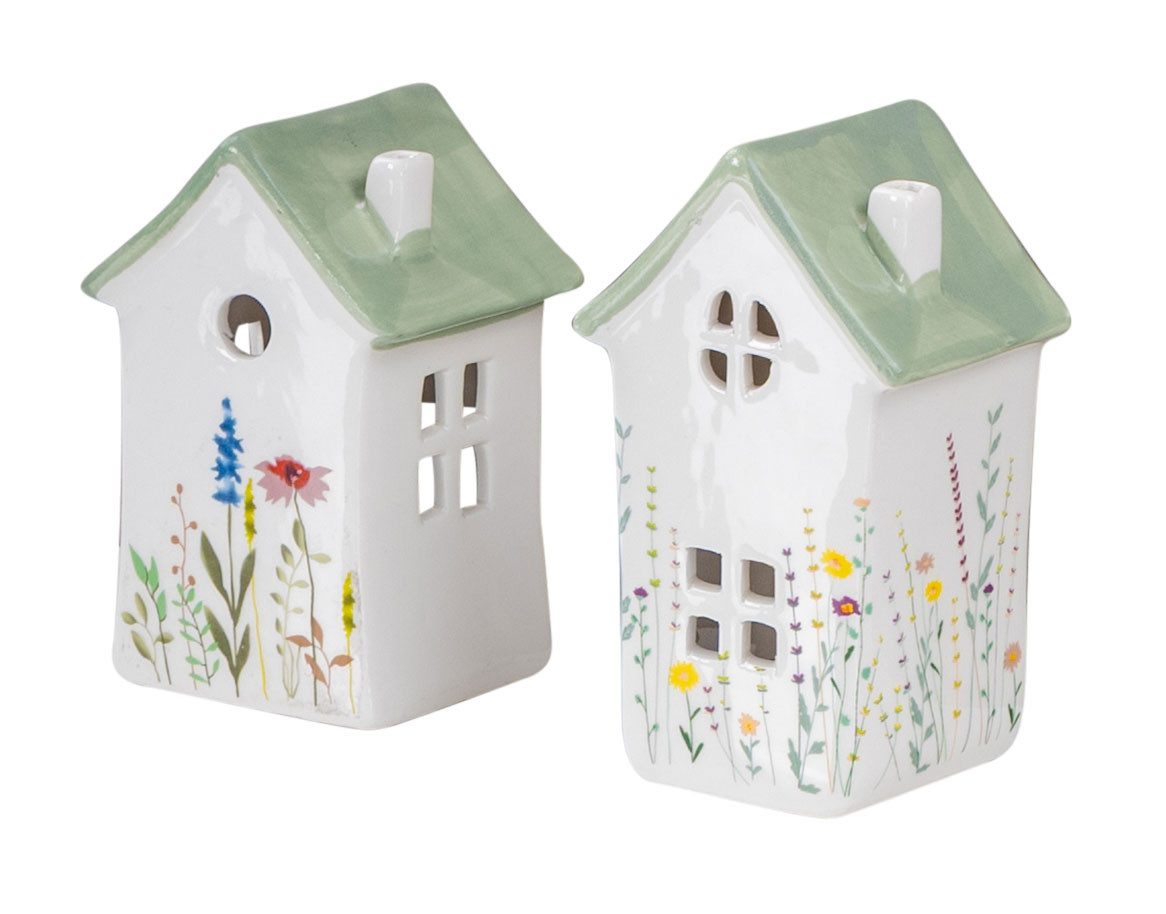 Levandeo® Windlicht, 2er Set Windlicht Häuser günstig online kaufen