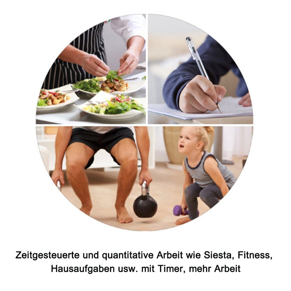 Jormftte Zeitschaltuhr Digitaler Küchen-Countdown-Timer