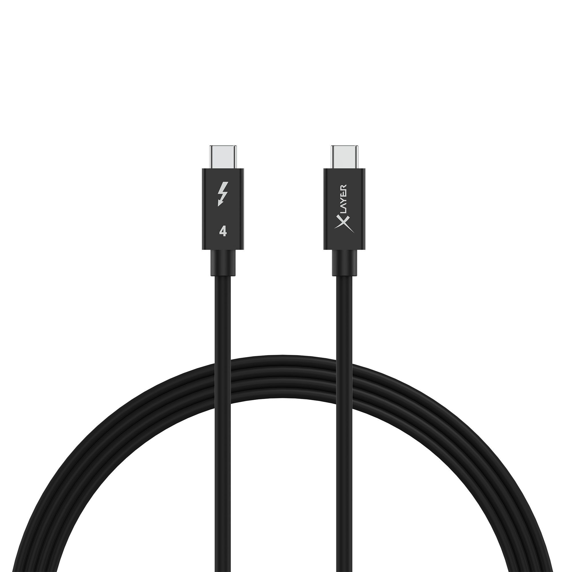 USB-C Thunderbolt 4 Black 1 m Smartphone-Kabel